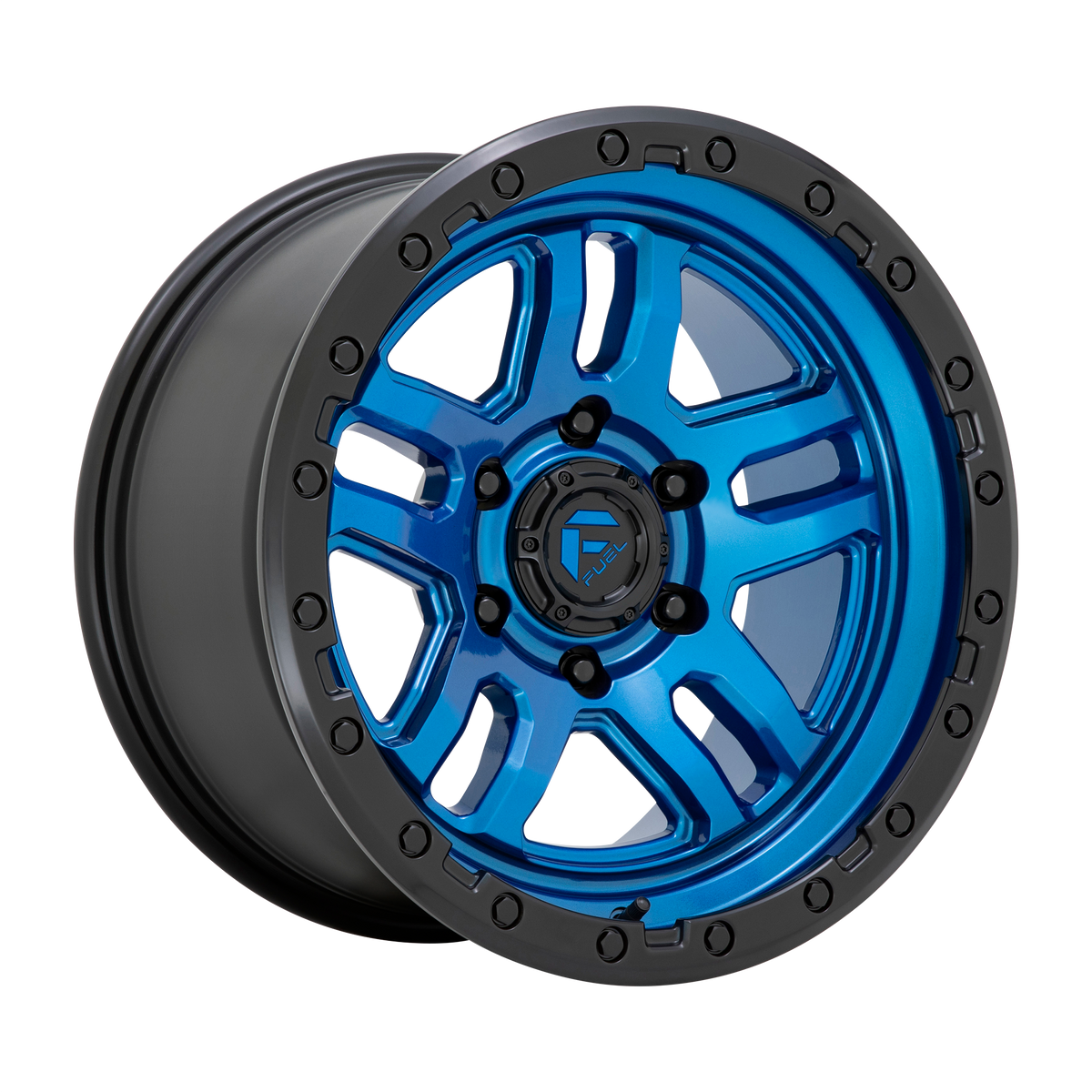 Fuel AMMO Blue W/ Black Lip wheel view 4