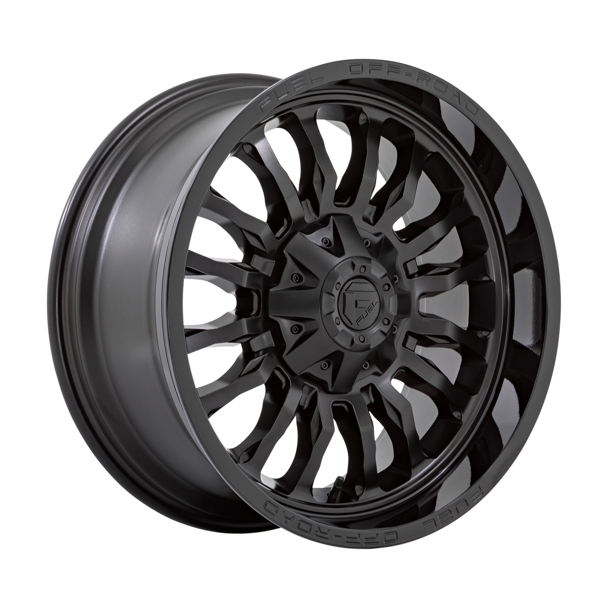 Fuel ARC Matte Black W/ Gloss Black Lip wheel view 4