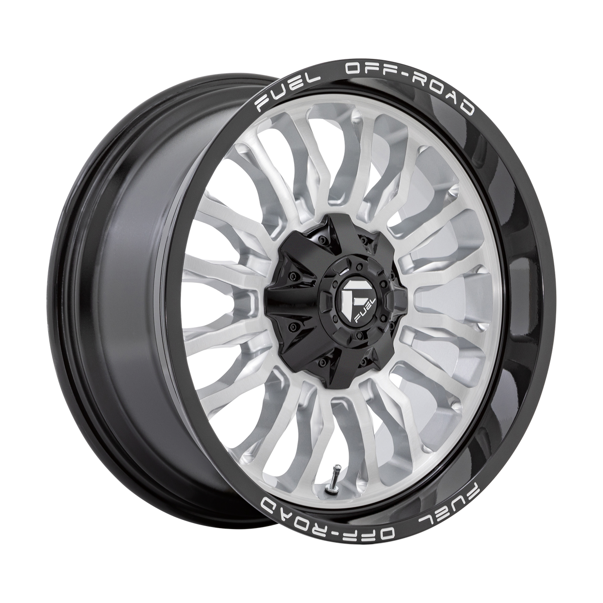 Fuel ARC Silver Brush Face W/ Blk Lip wheel view 4