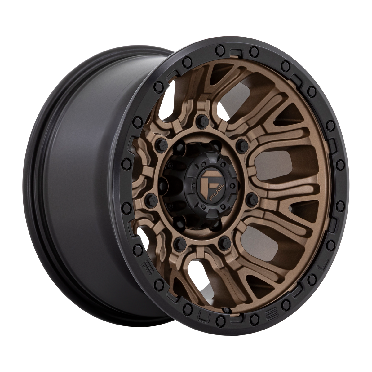 Fuel TRACTION Matte Bronze W/ Black Ring wheel