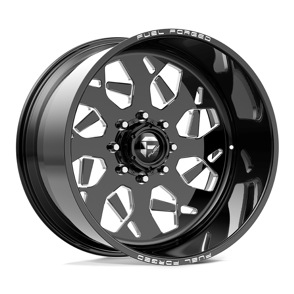 Fuel FF111 Gloss Black Mill-Mach wheel