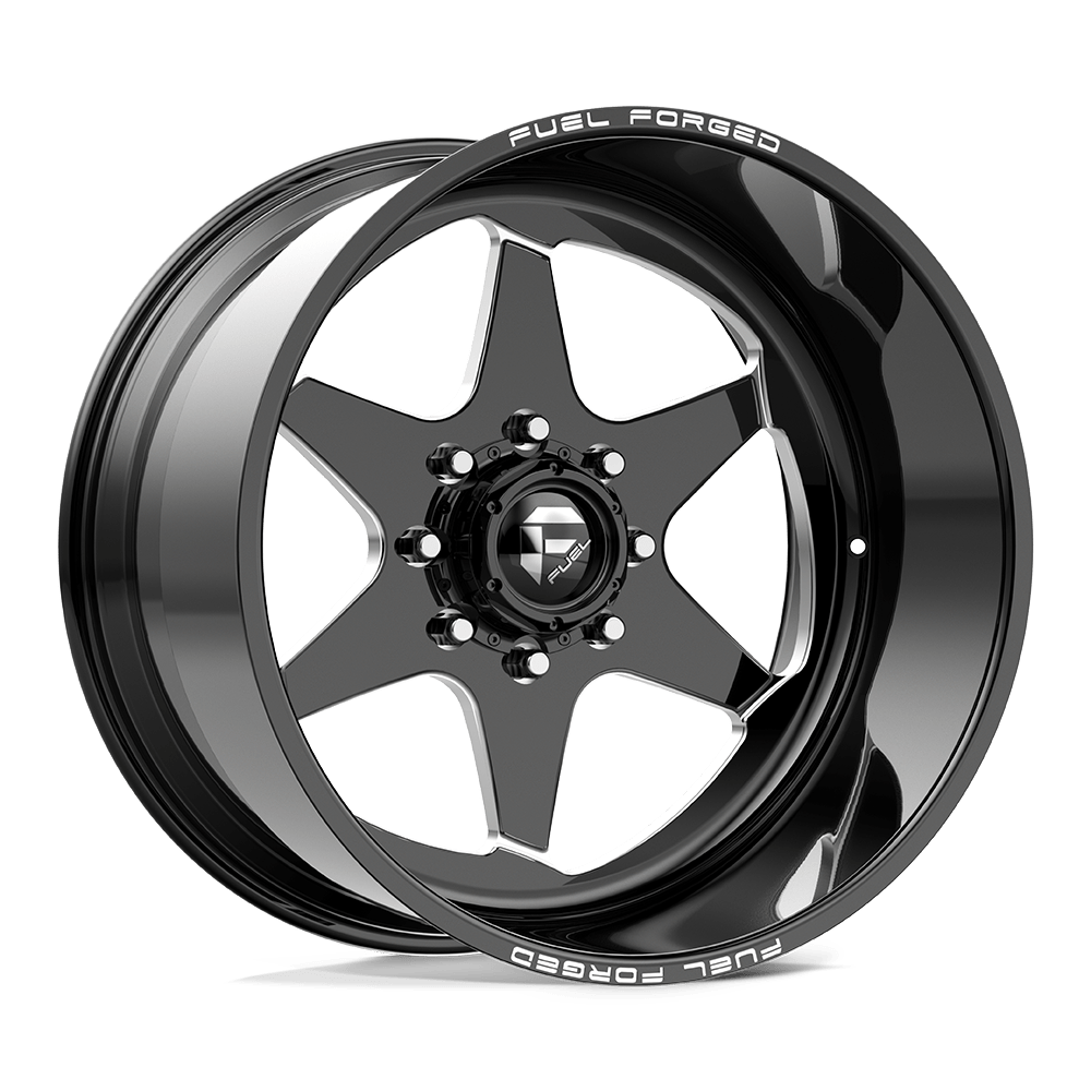 Fuel FF115 Gloss Black Mill-Mach wheel
