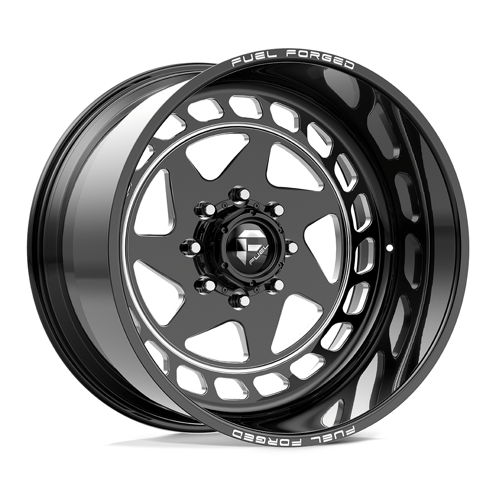Fuel FF117 Gloss Black Mill-Mach wheel
