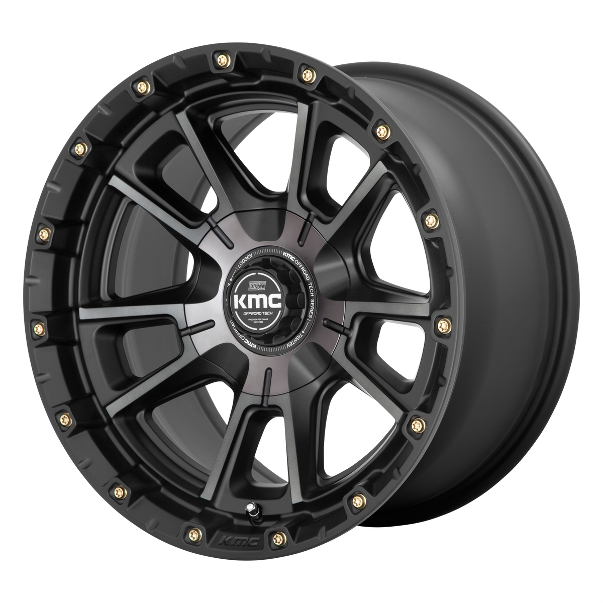 KMC SYNC Satin Black W/ Gray Tint wheel view 4