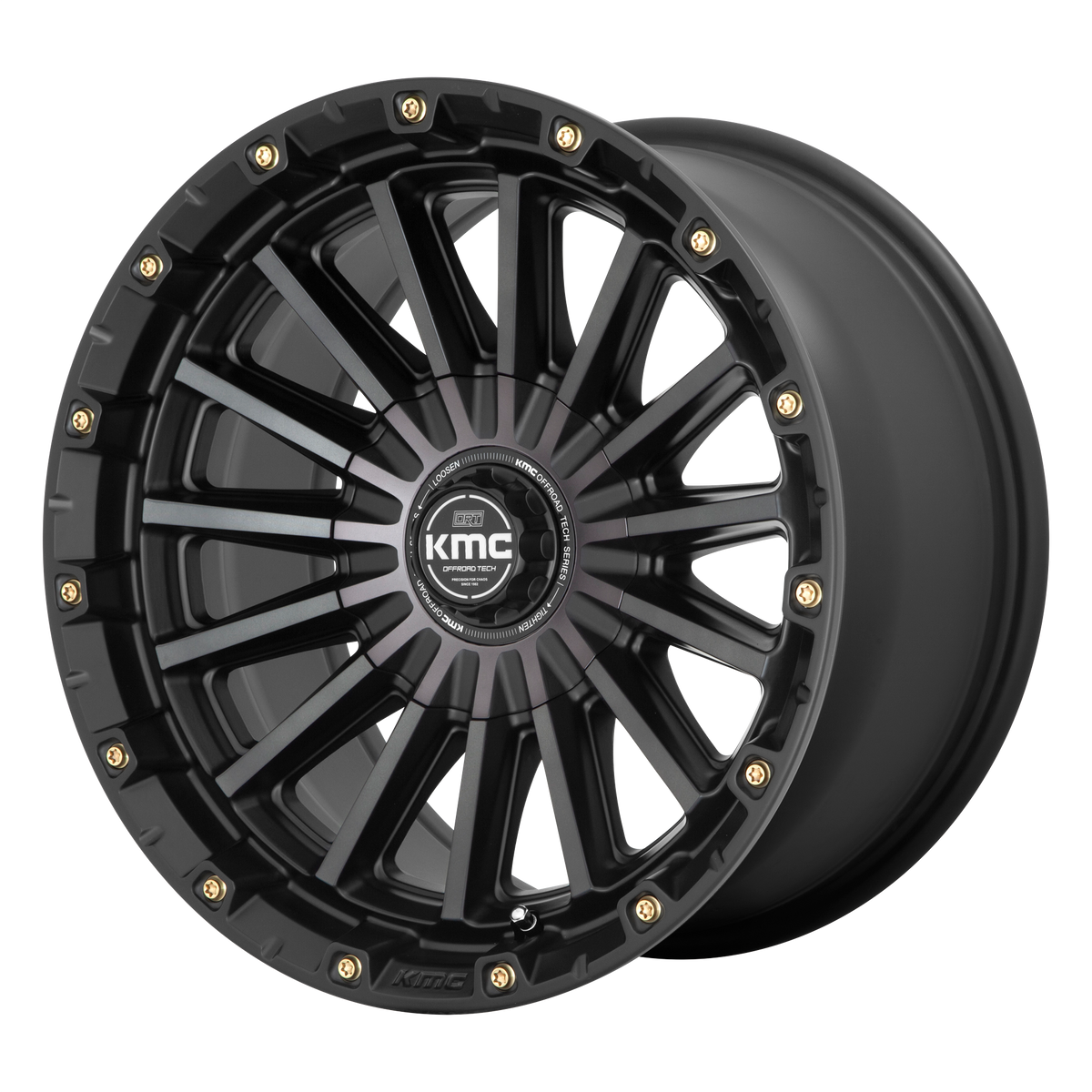 KMC SIGNAL Satin Black W/ Gray Tint wheel view 4