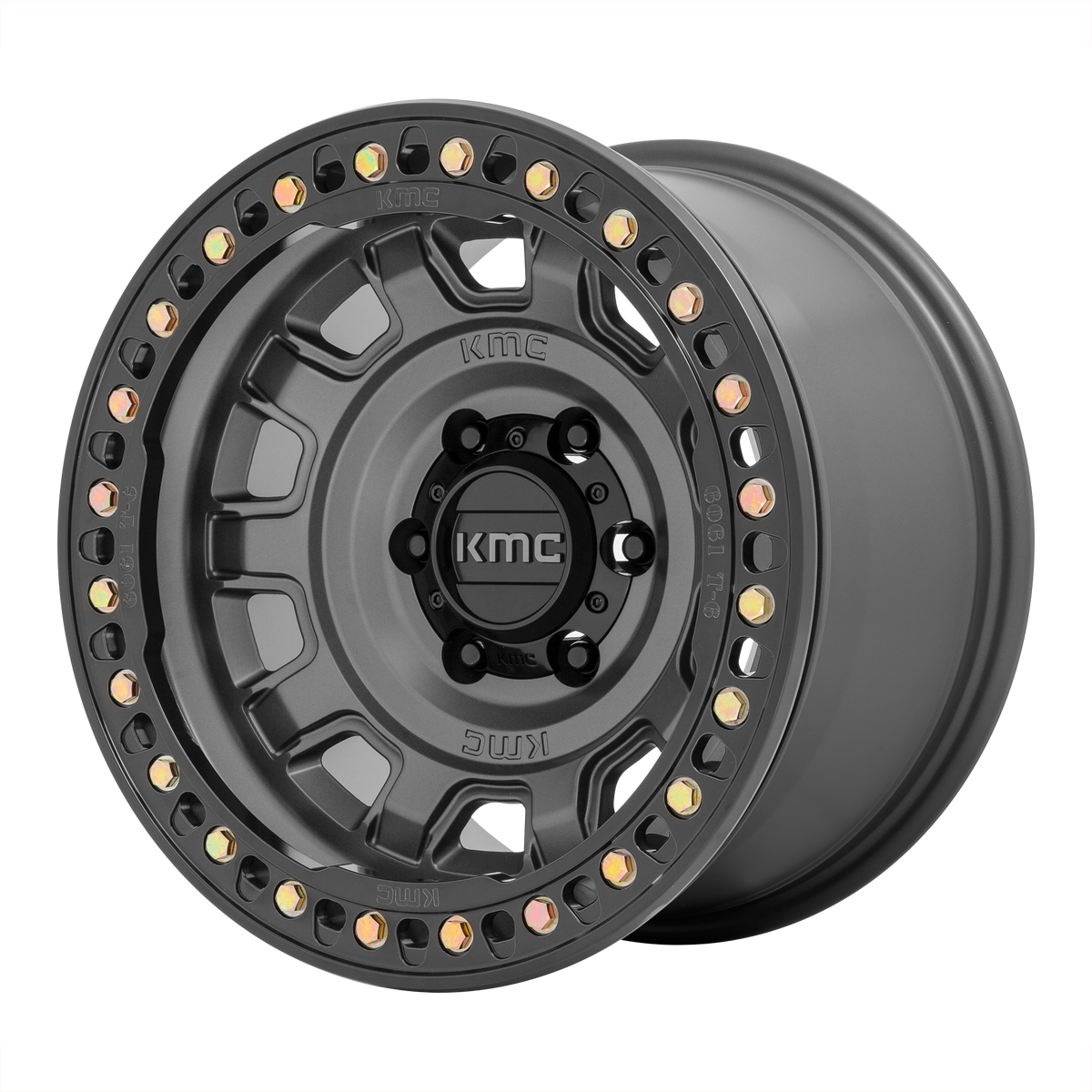 KMC TANK BEADLOCK Anthracite wheel view 2