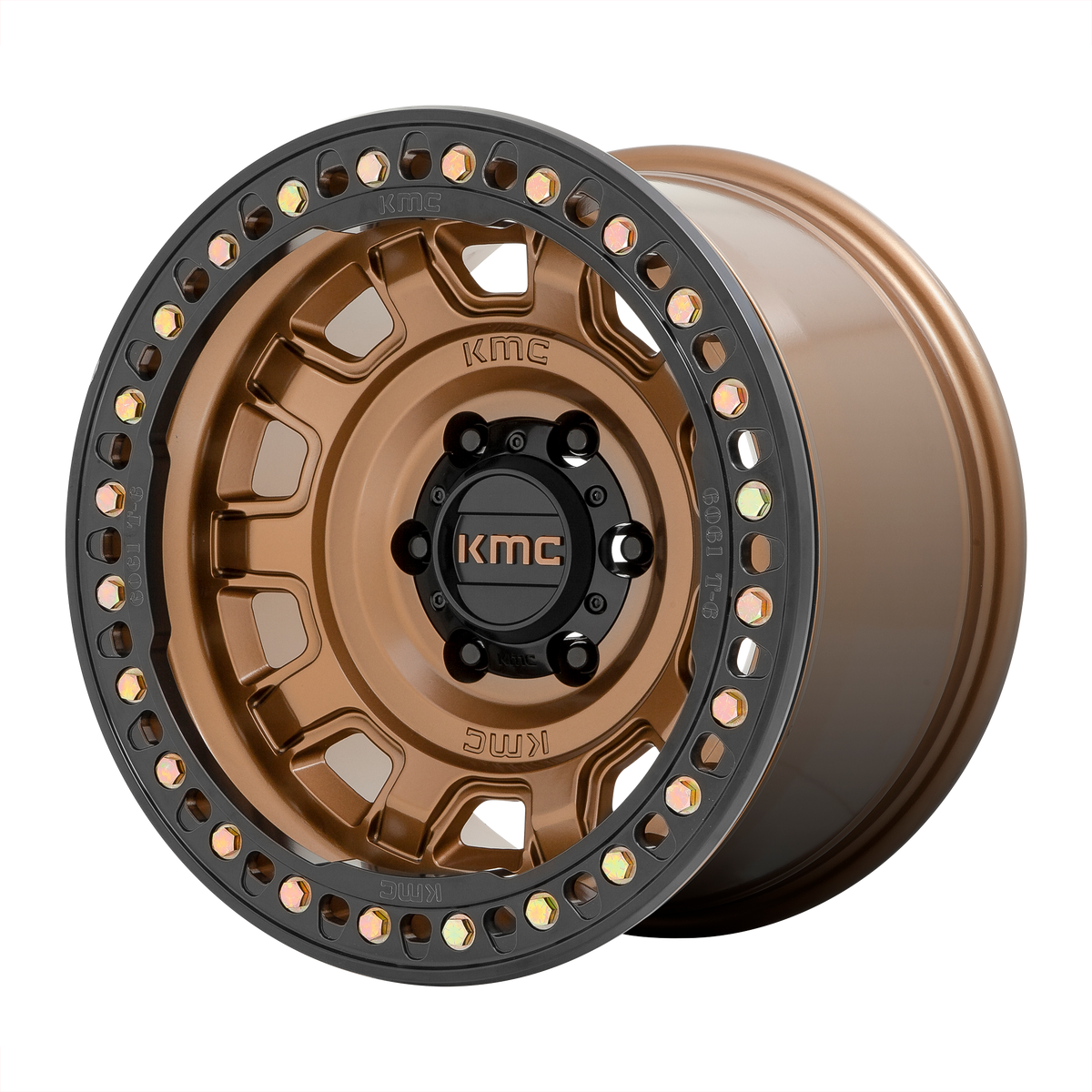 KMC TANK BEADLOCK Matte Bronze wheel view 2