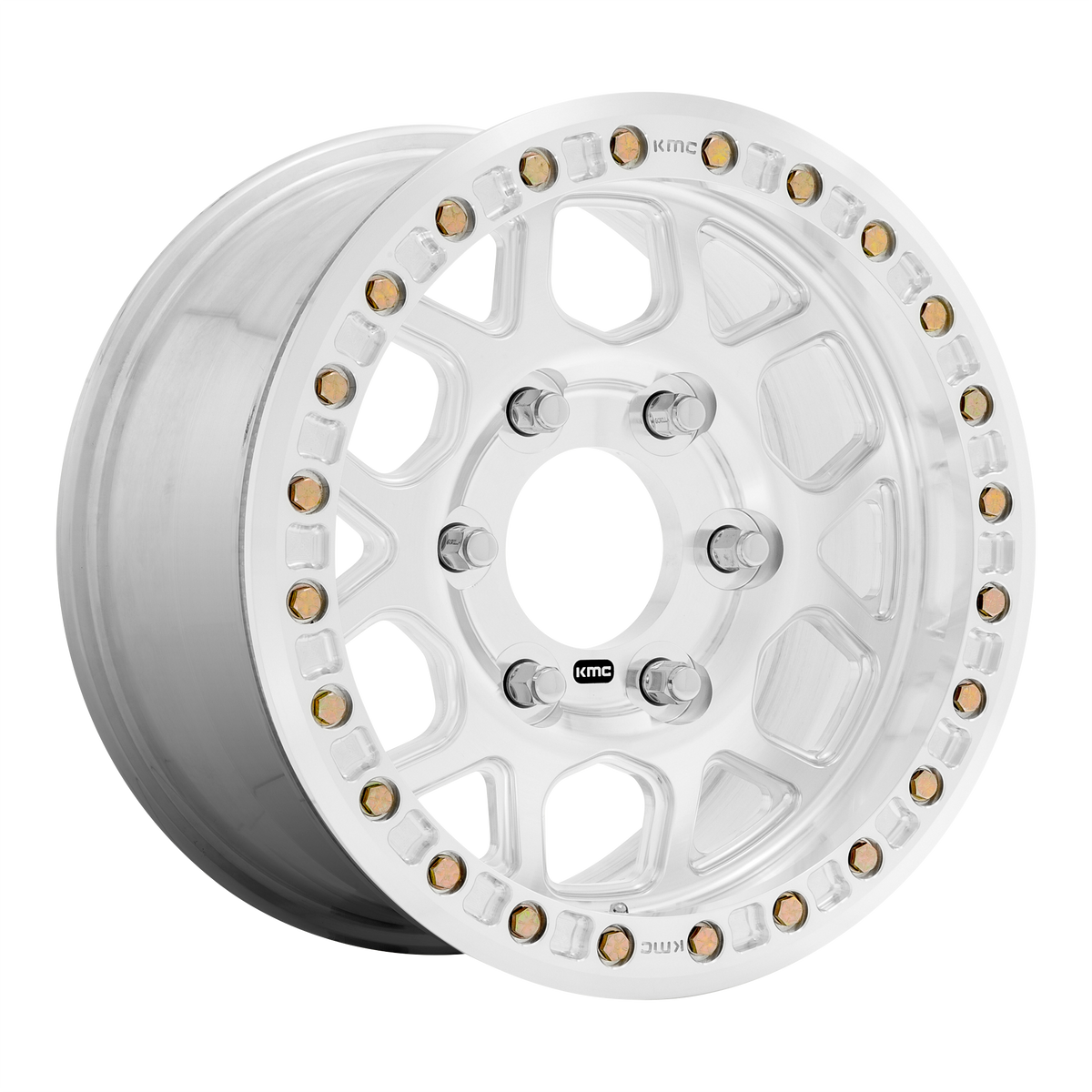 KMC MESA FORGED BEADLOCK Raw Machined wheel view 4