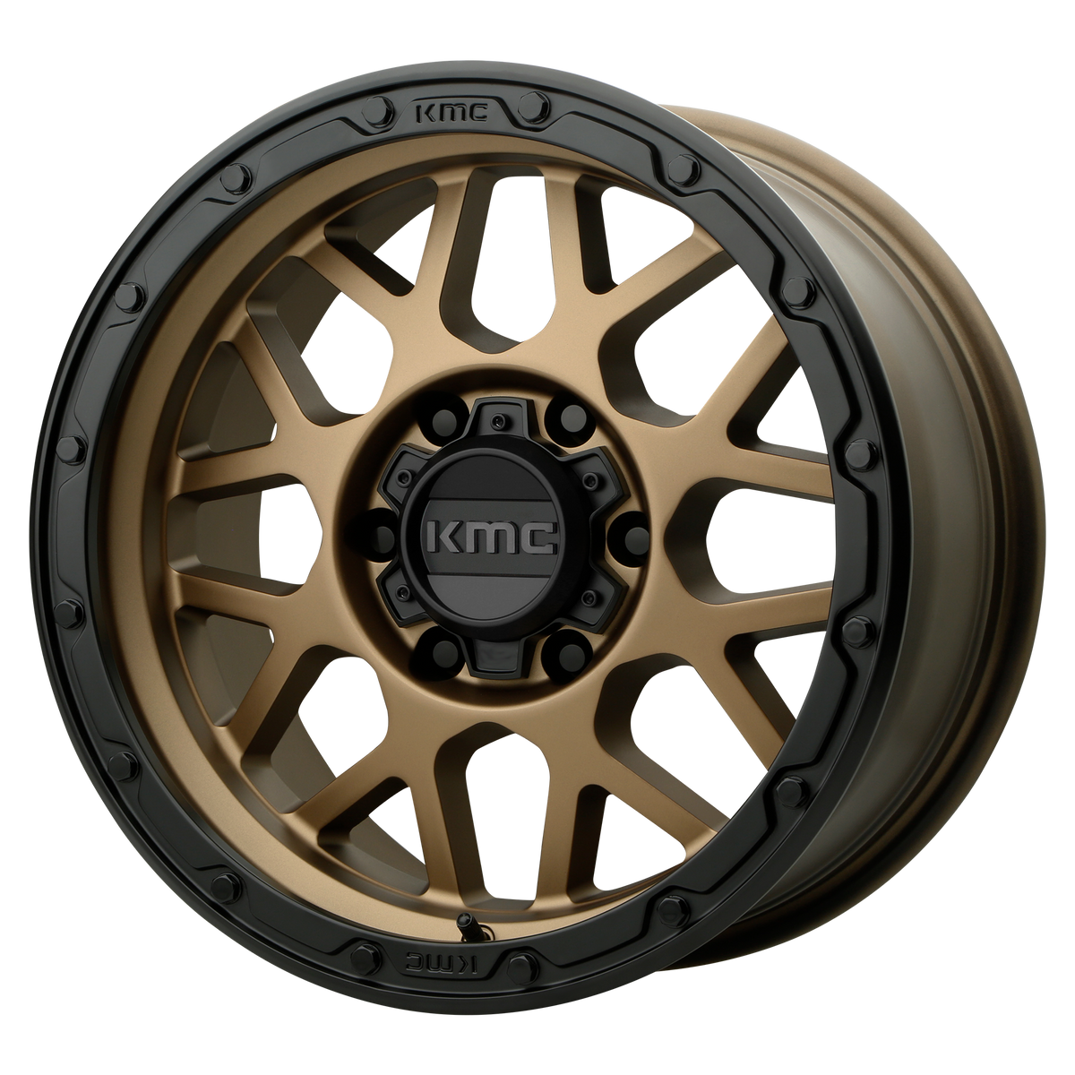 KMC GRENADE OFF-ROAD Matte Bronze W/ M-Black Lip wheel view 2