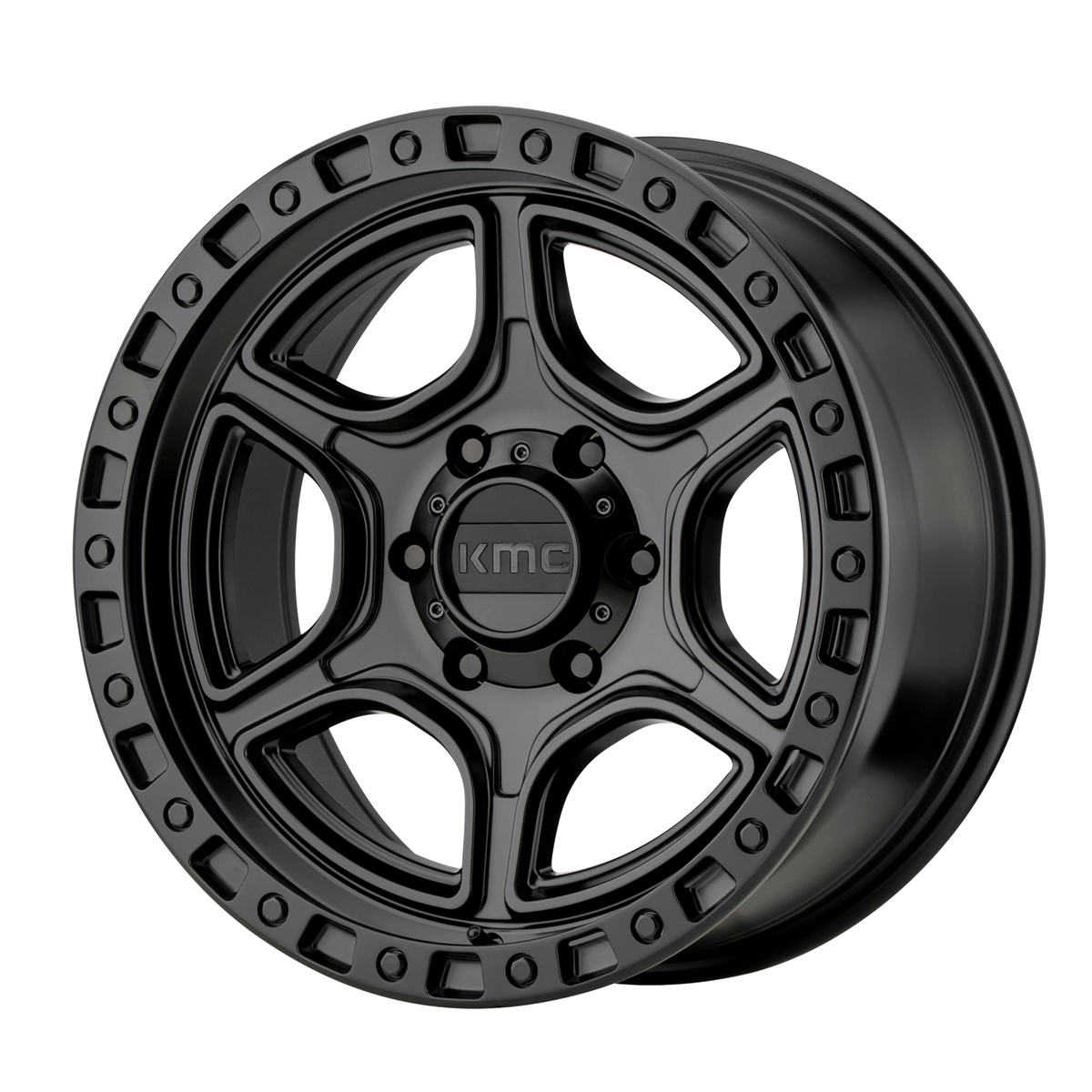 KMC PORTAL Satin Black wheel view 2