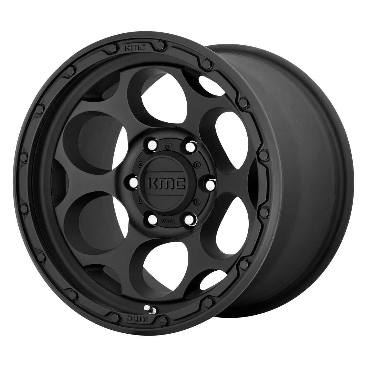 KMC DIRTY HARRY Textured Black wheel view 2