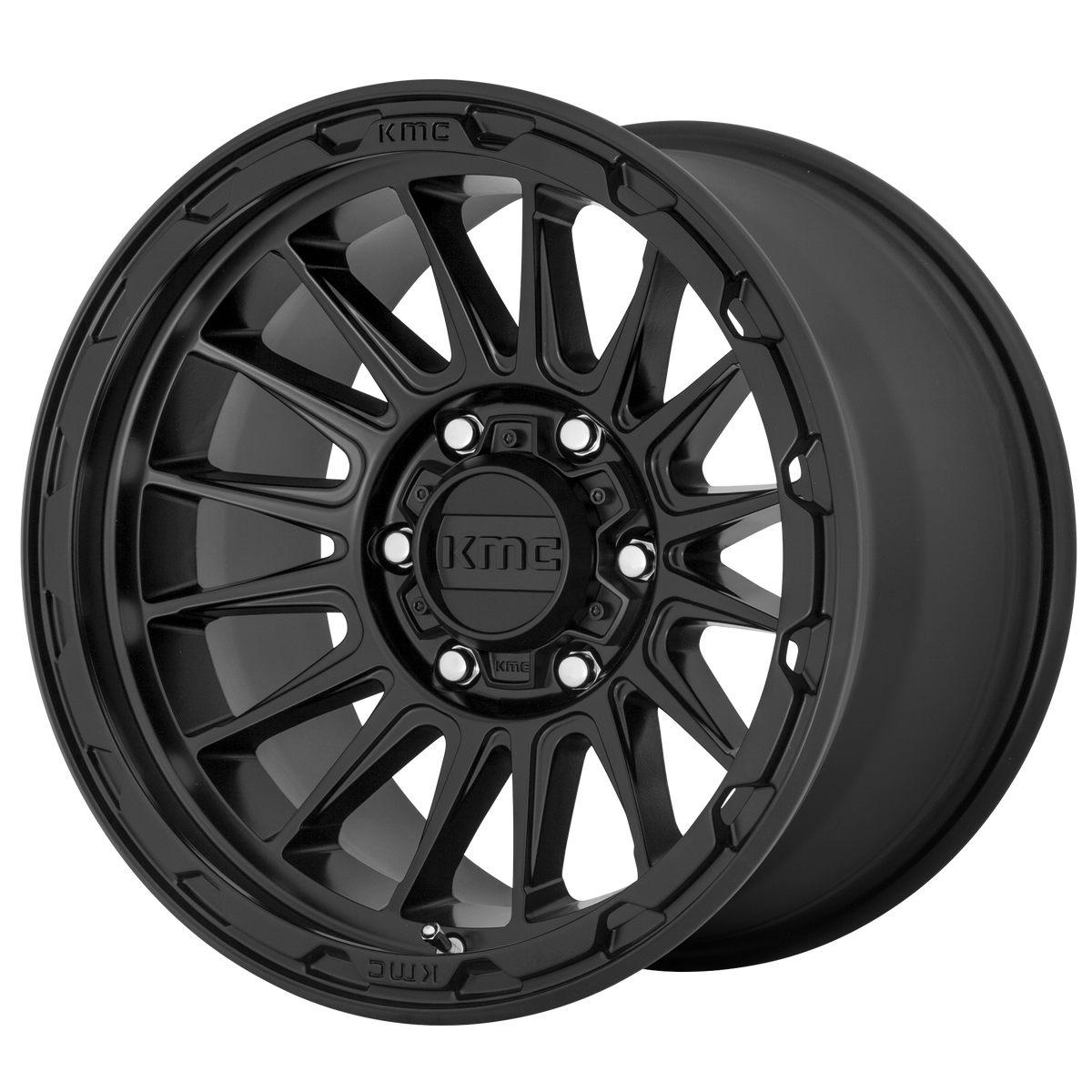 KMC IMPACT Satin Black wheel view 2