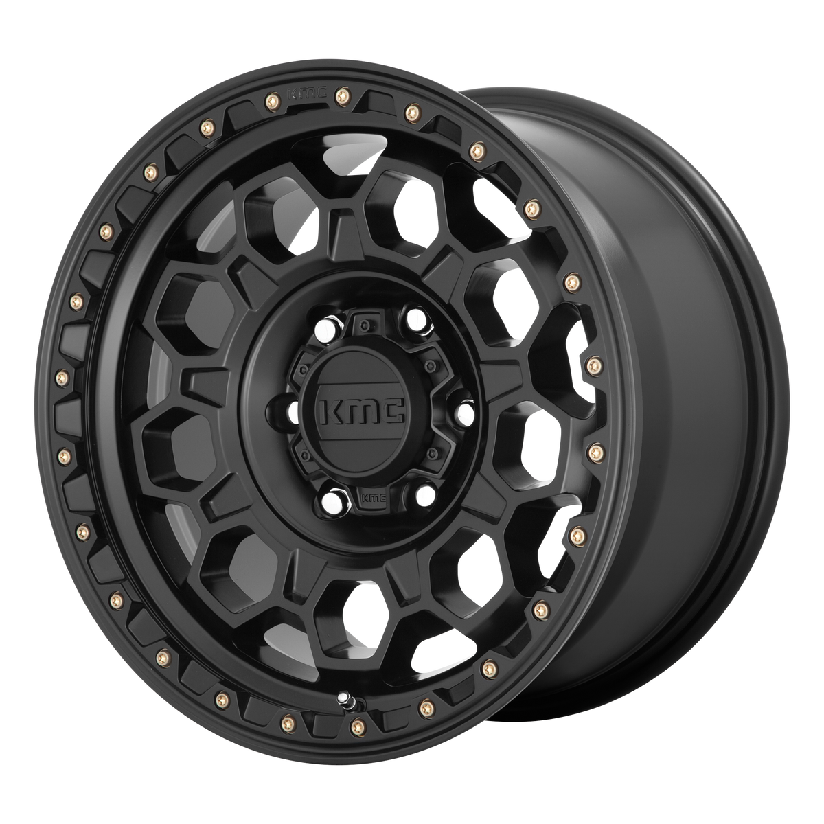 KMC TREK Satin Black wheel view 2