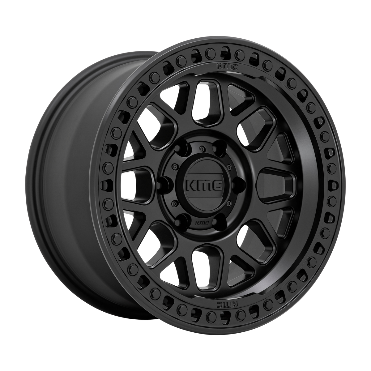 KMC GRS Satin Black wheel view 4