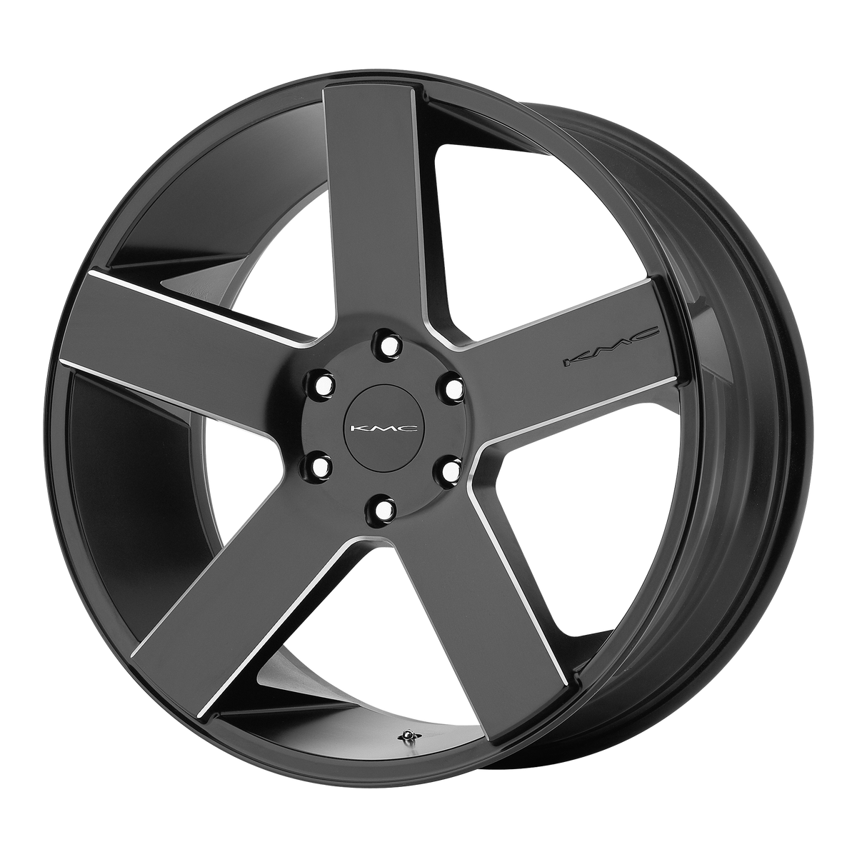 KMC MC 5 Satin Black W/ Milling wheel
