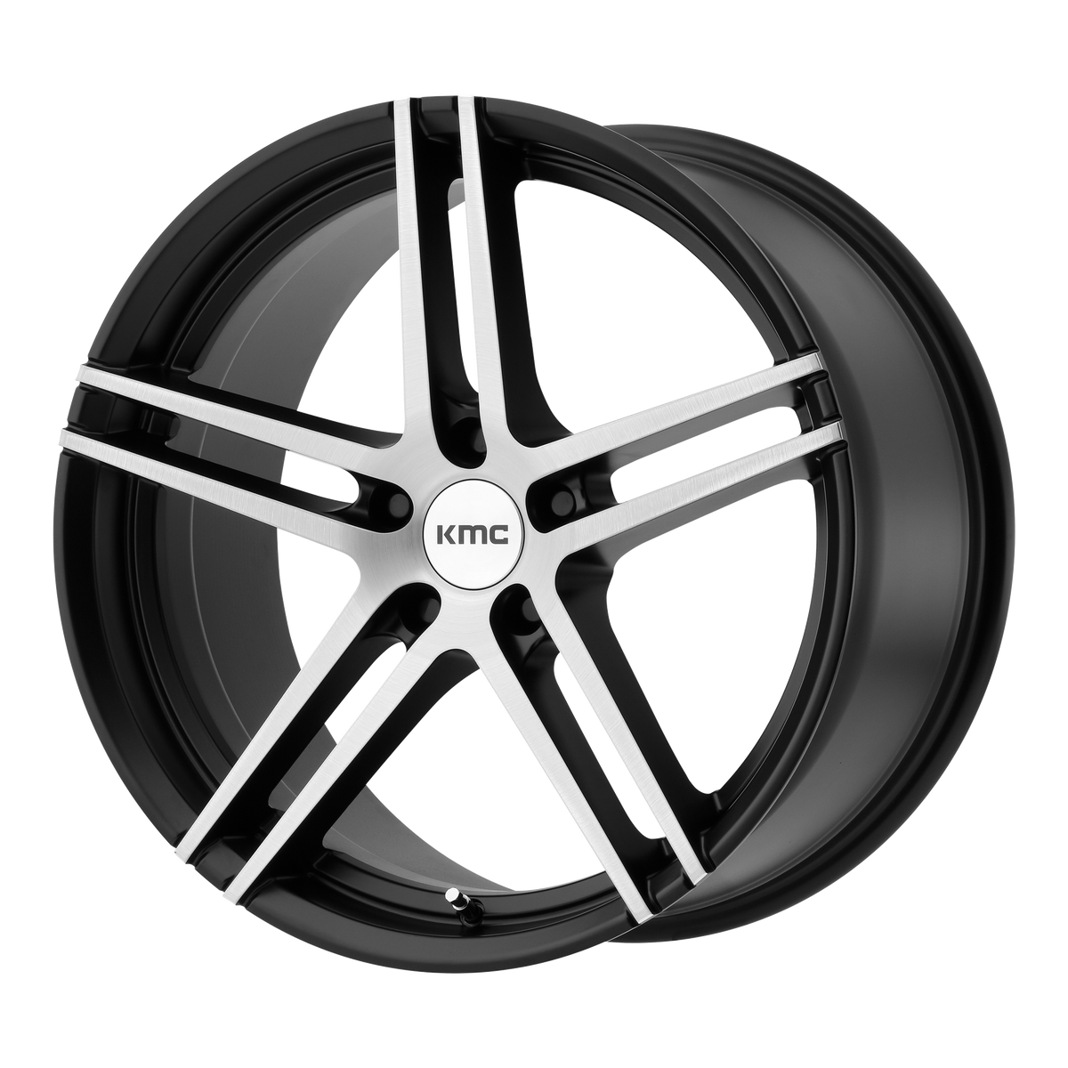 KMC MONOPHONIC Satin Black Brushed wheel