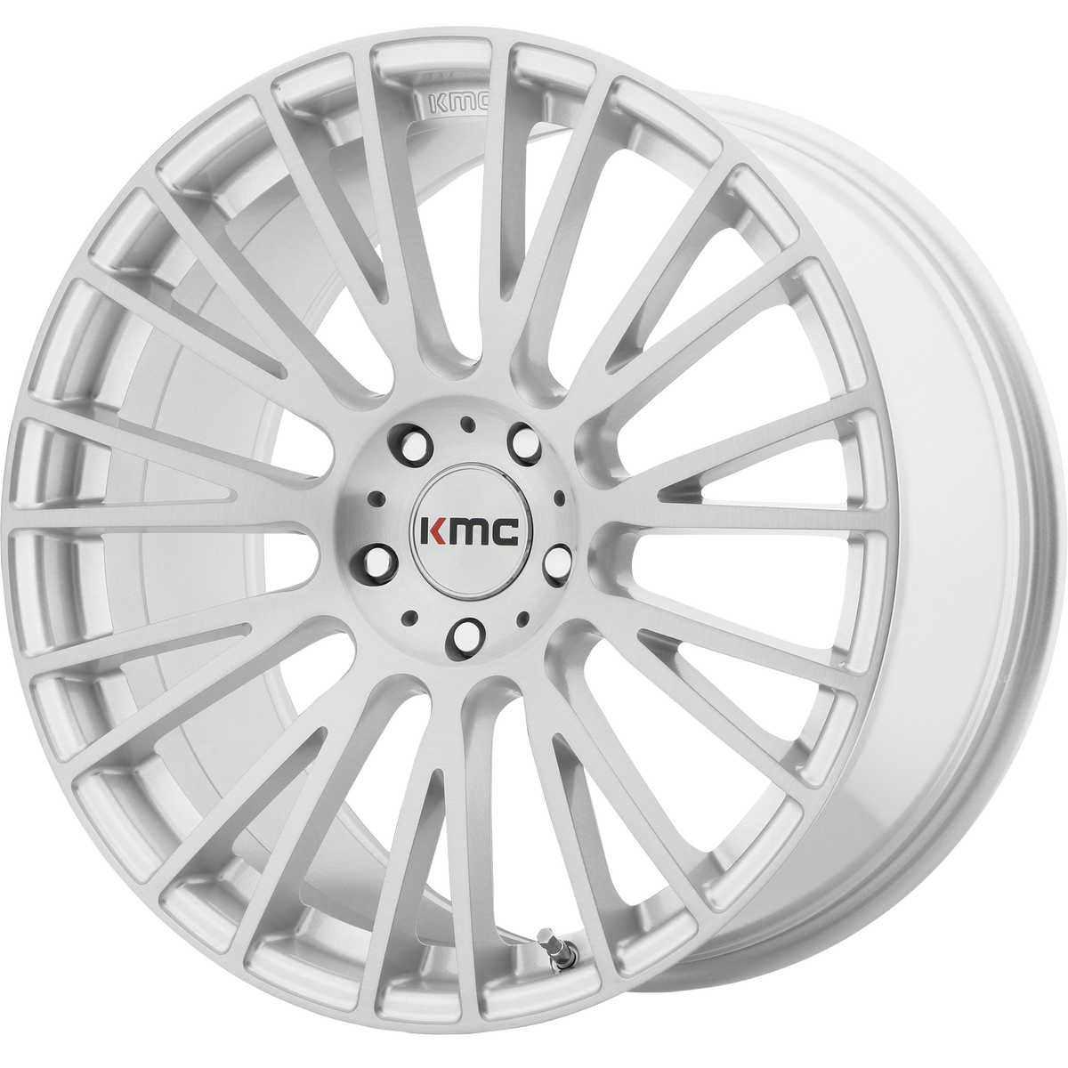 KMC IMPACT Brushed Silver wheel view 2