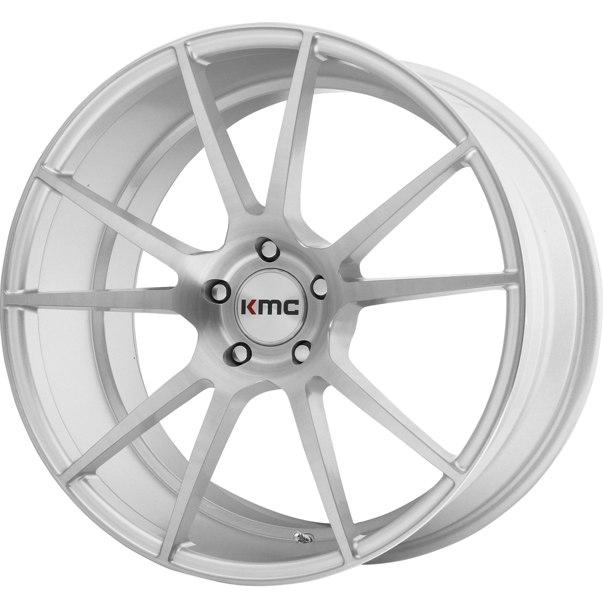 KMC FLUX Brushed Silver wheel
