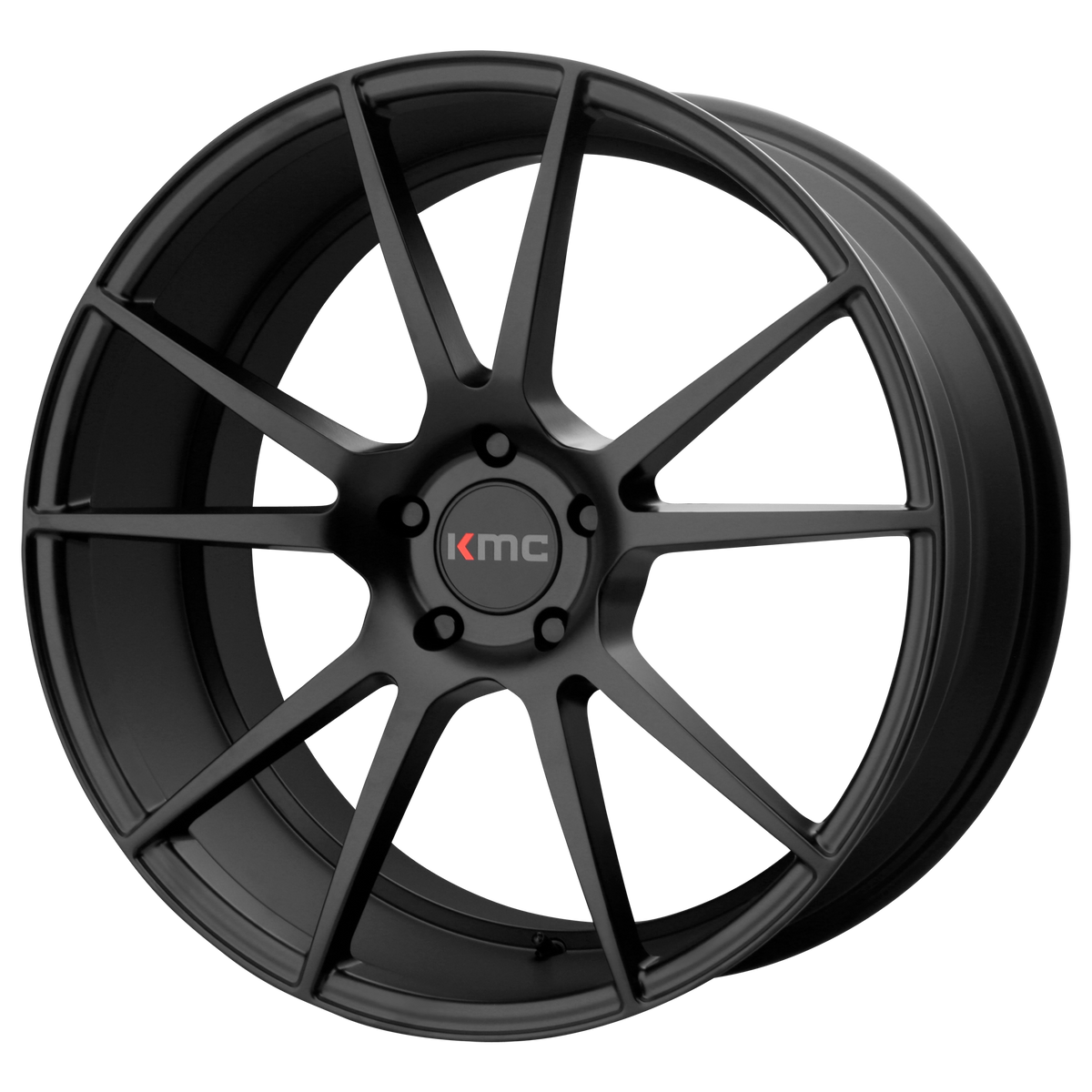 KMC FLUX Satin Black wheel