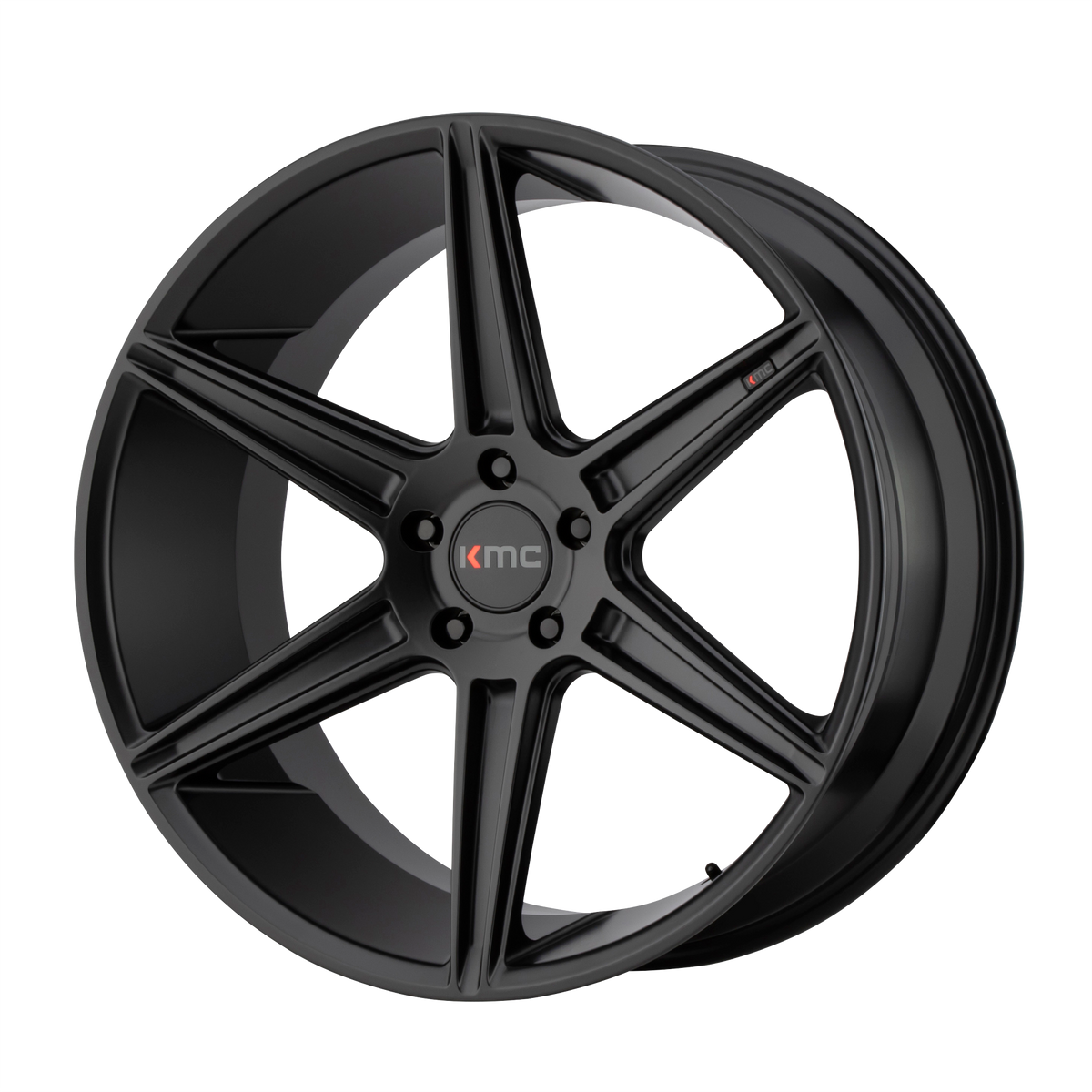 KMC PRISM Satin Black wheel view 2