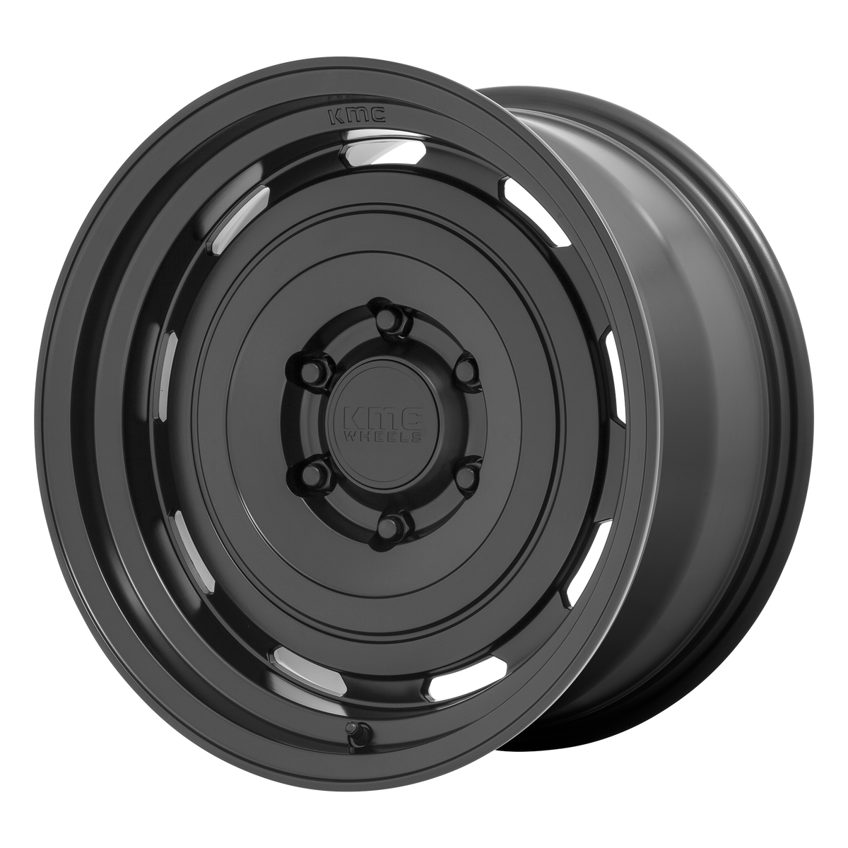 KMC ROSWELL Satin Black wheel view 2