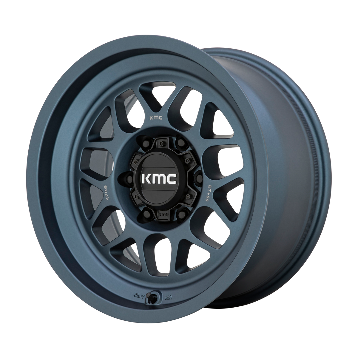 KMC TERRA Metallic Blue wheel view 4