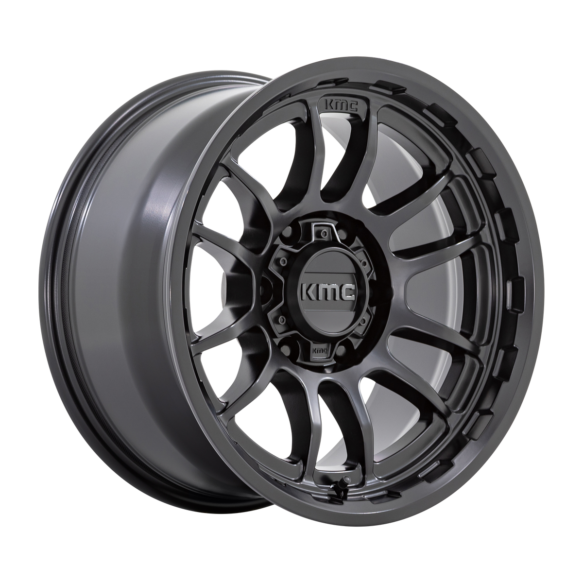 KMC WRATH Satin Black wheel view 4