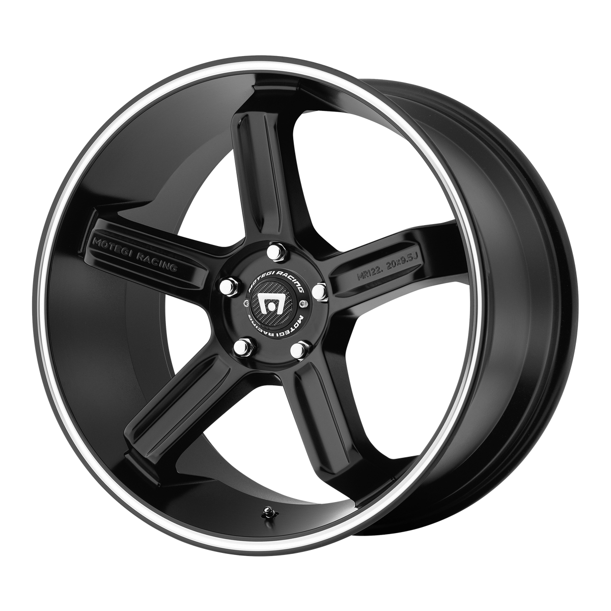 Motegi MR122 Satin Black W/ Machined Stripe wheel