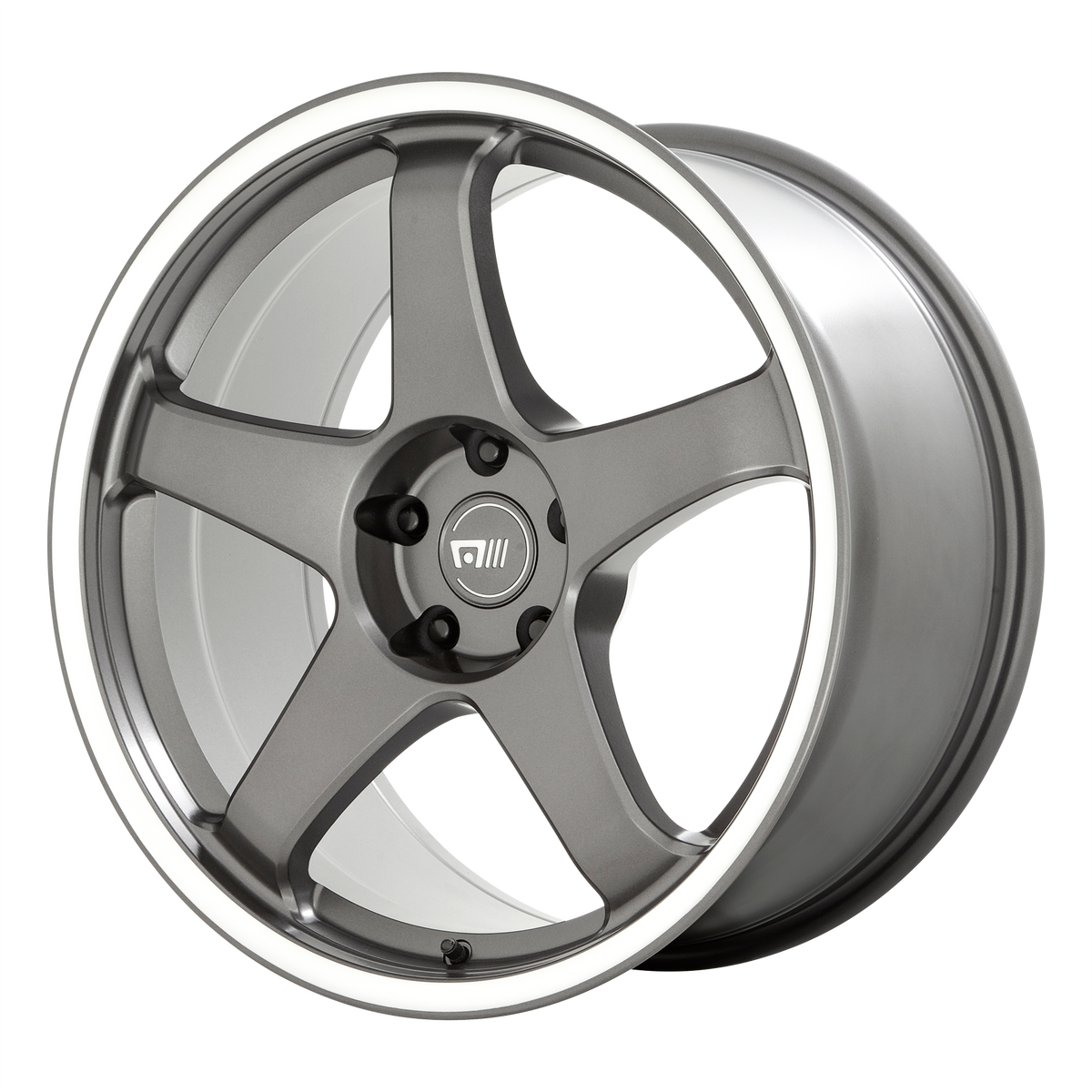 Motegi CS5 Gunmetal W/ Machined Lip wheel view 2