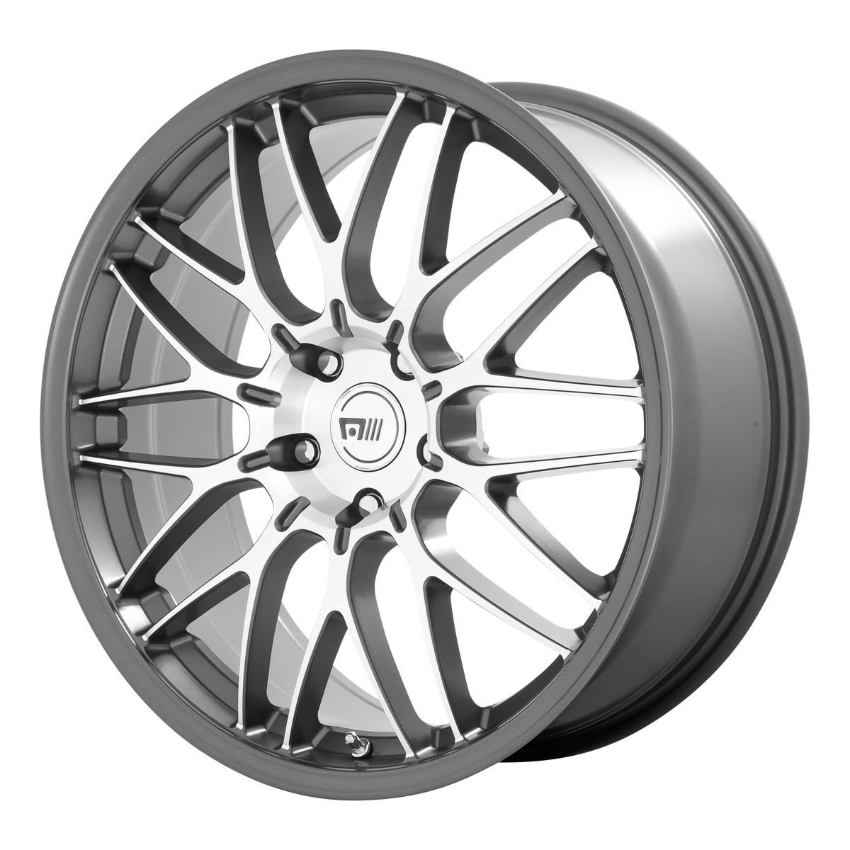 Motegi CM10 Machined Gunmetal wheel view 2