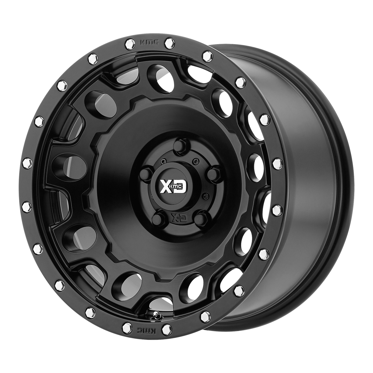 XD HOLESHOT Satin Black wheel view 2