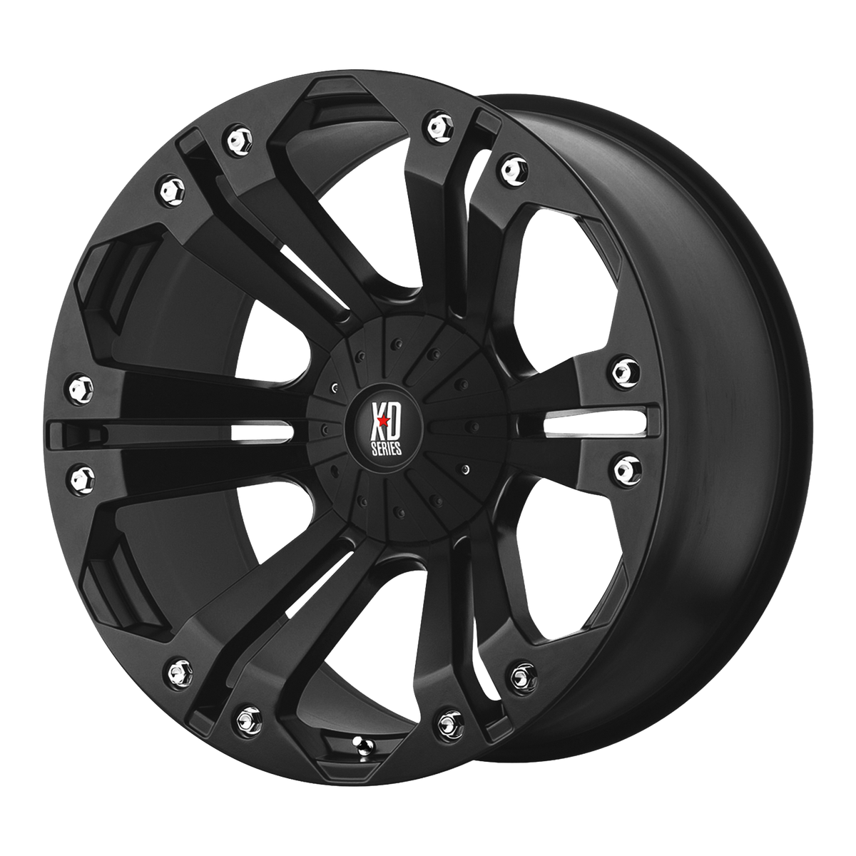 XD MONSTER Matte Black wheel view 2
