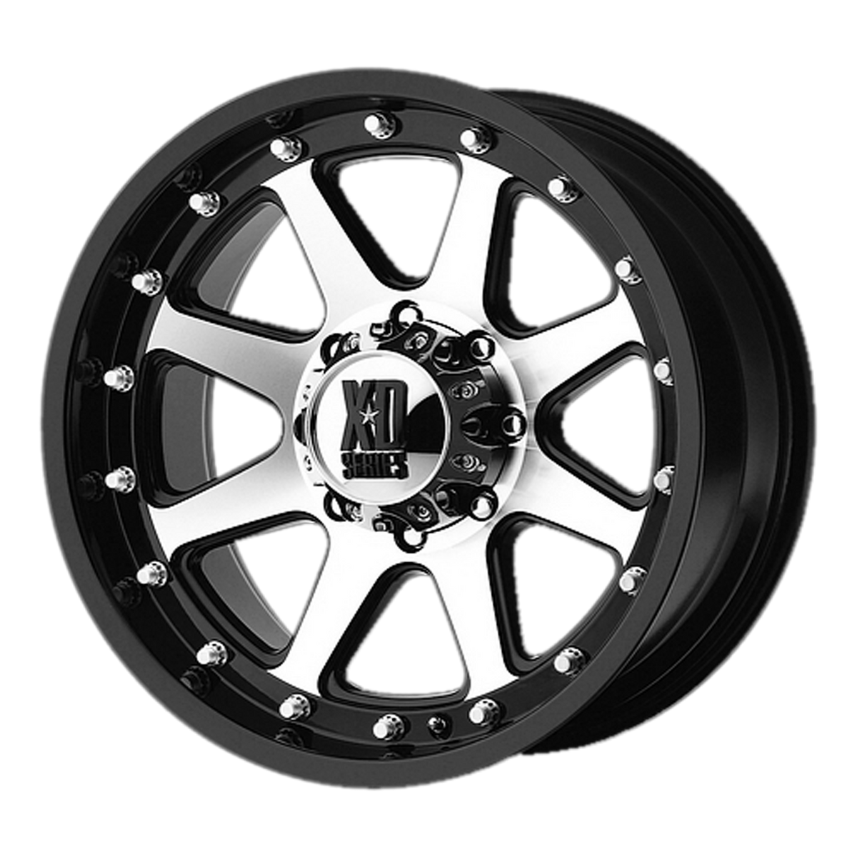 XD ADDICT Matte Black Machined wheel view 2