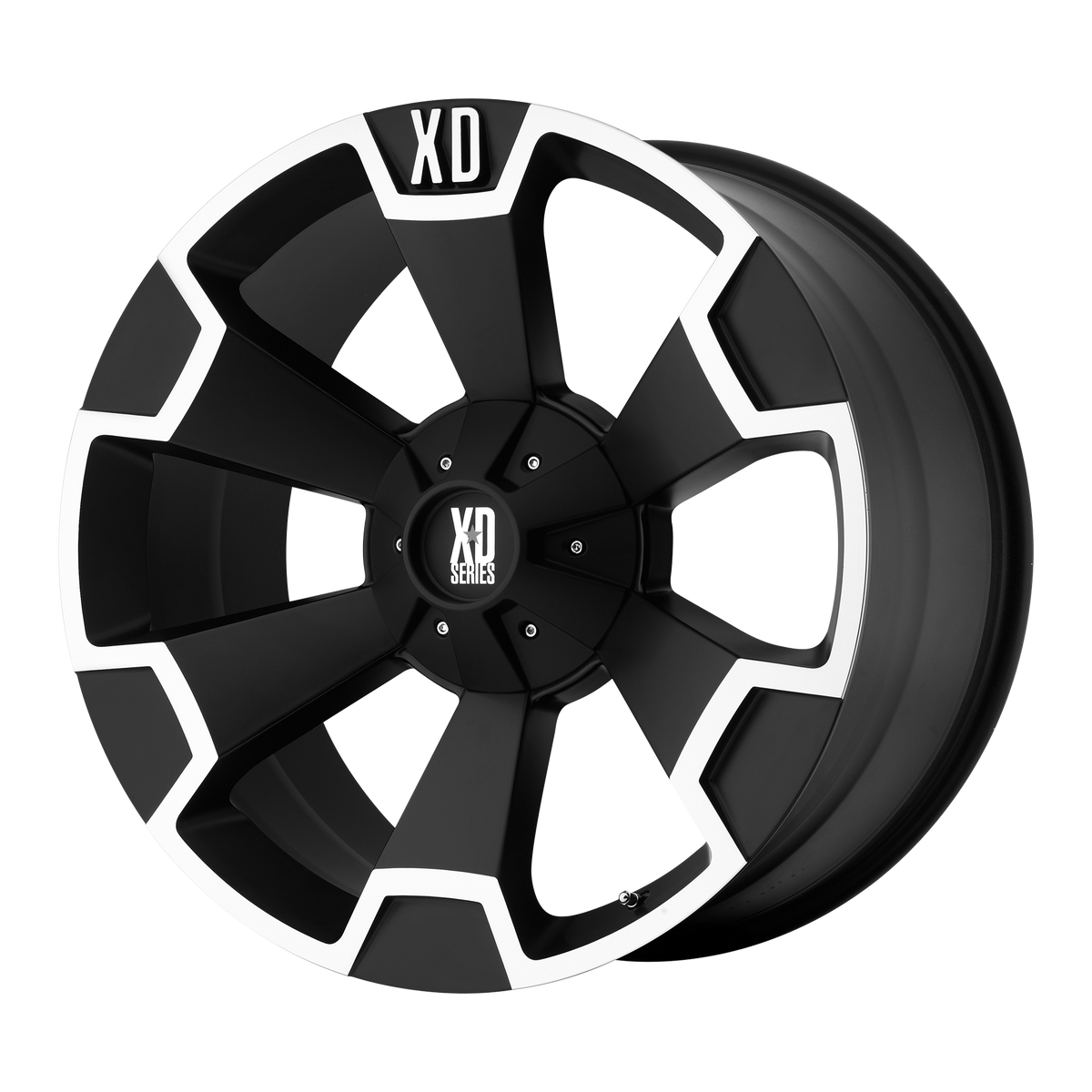 XD THUMP Matte Black Machined wheel