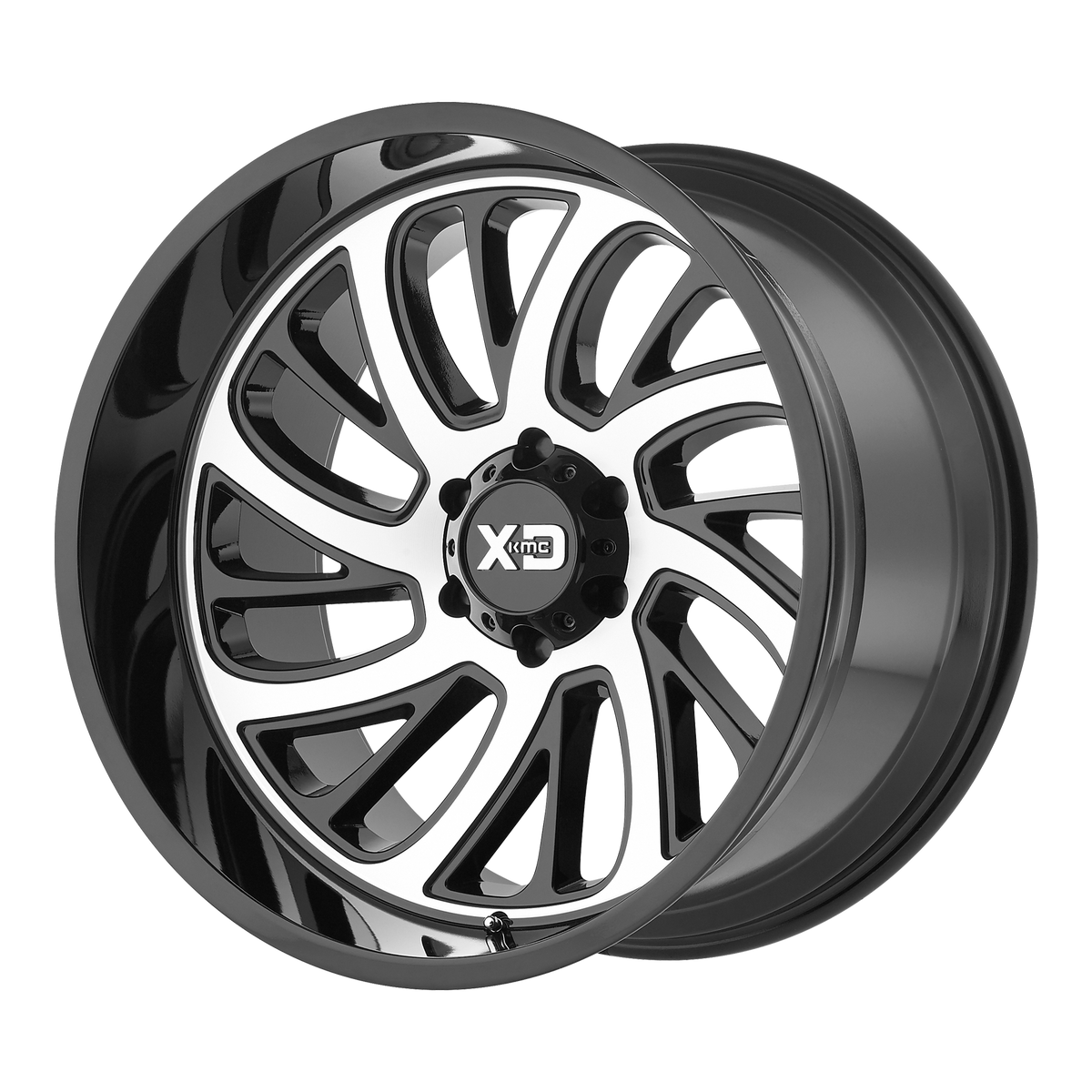 XD SURGE Gloss Black W/ Machined Face wheel