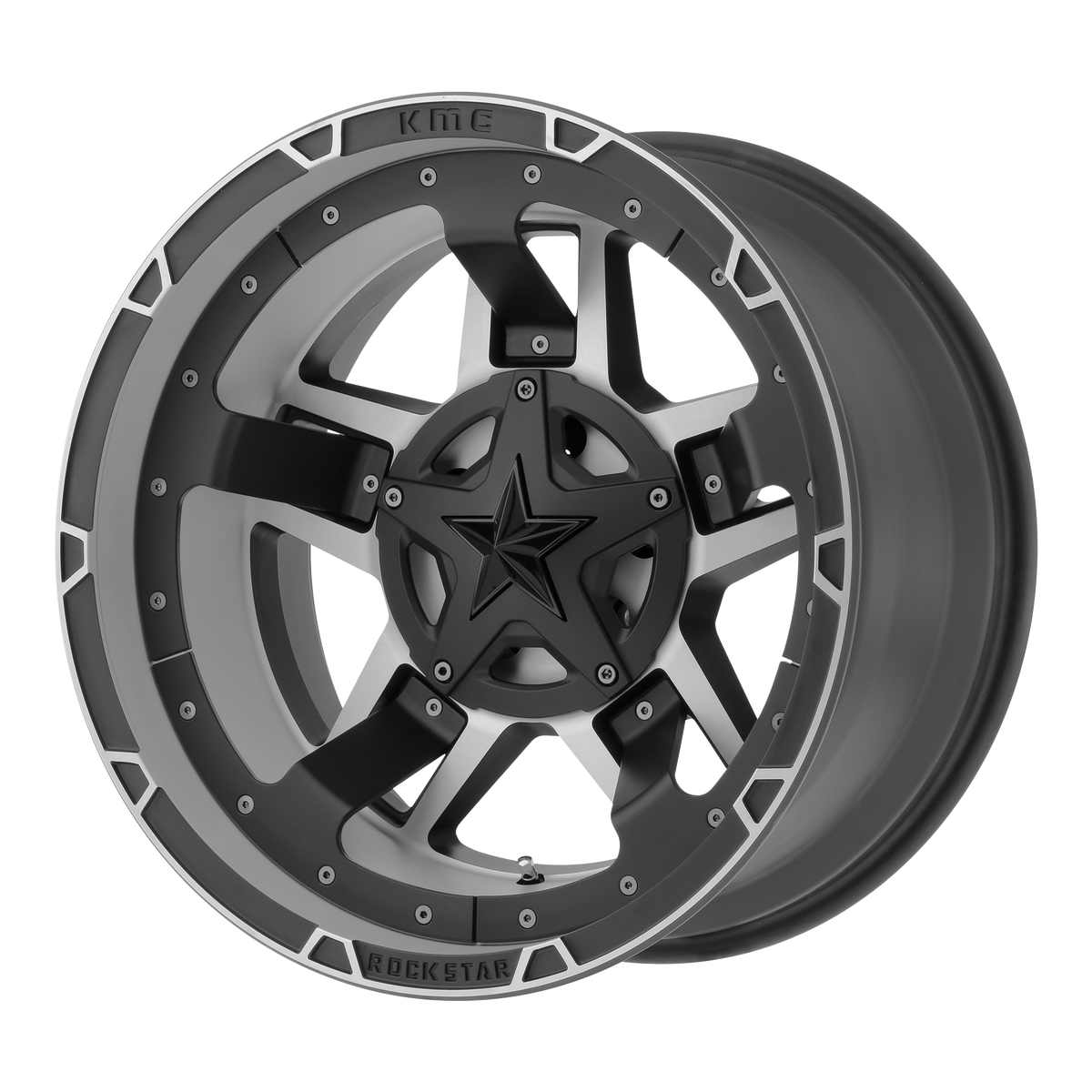 XD ROCKSTAR III Matte Black Machined wheel view 2