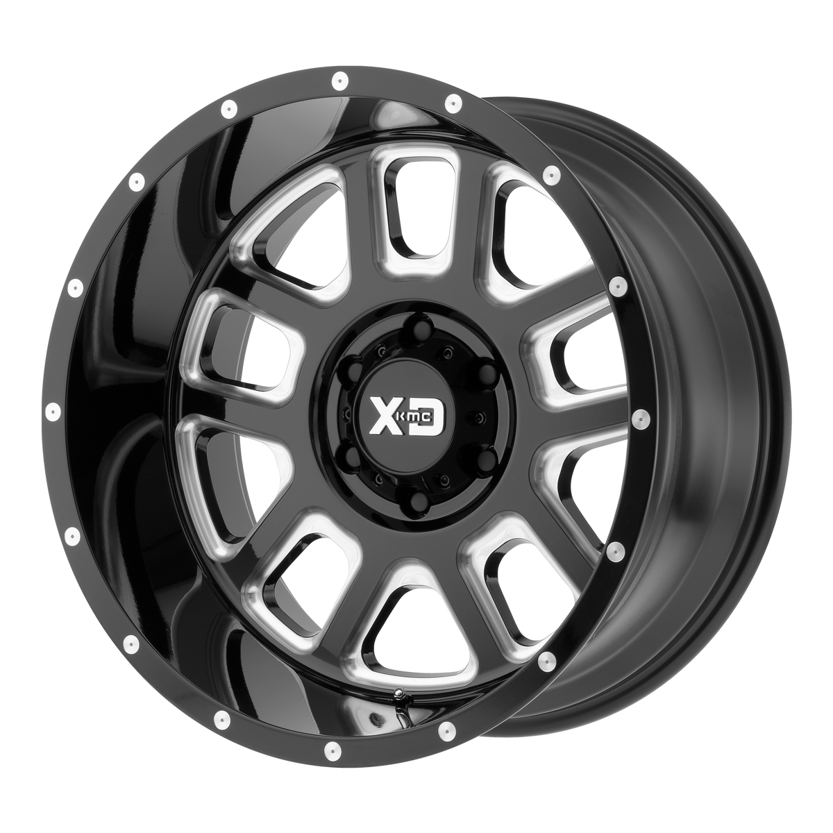 XD DELTA Gloss Black Milled wheel