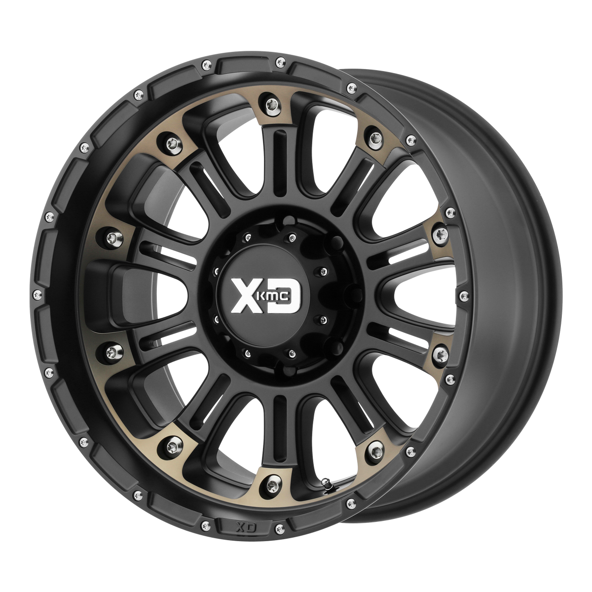 XD HOSS II Satin Black Mach W/ Dark Tint wheel view 2