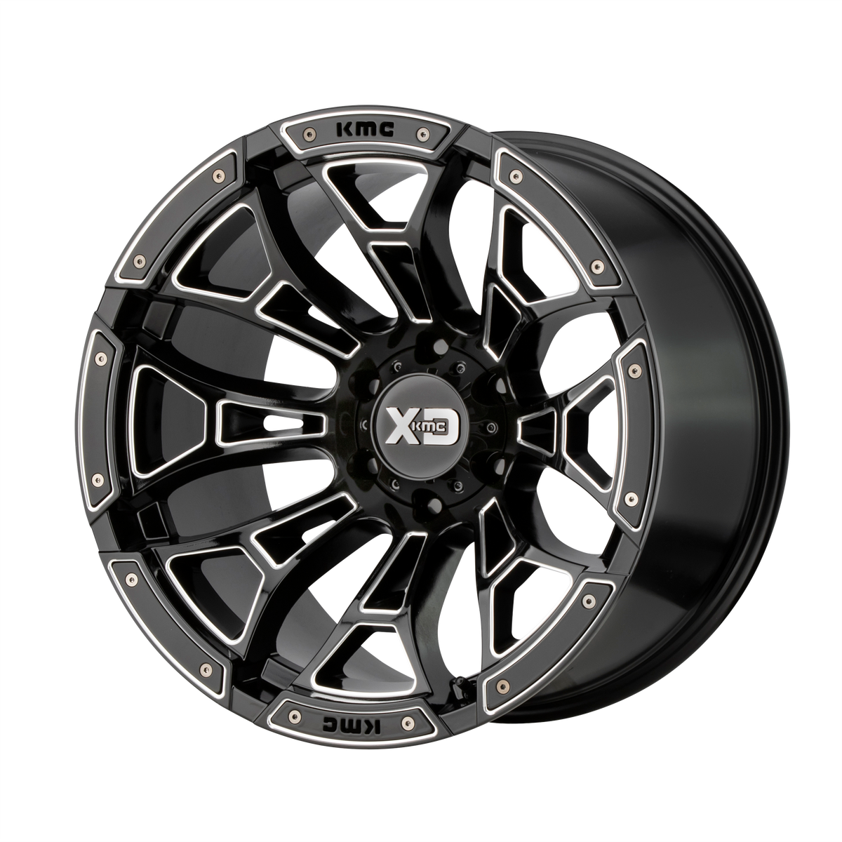 XD BONEYARD Gloss Black Milled wheel view 2
