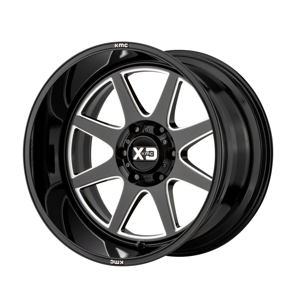 XD PIKE Gloss Black Milled wheel view 2