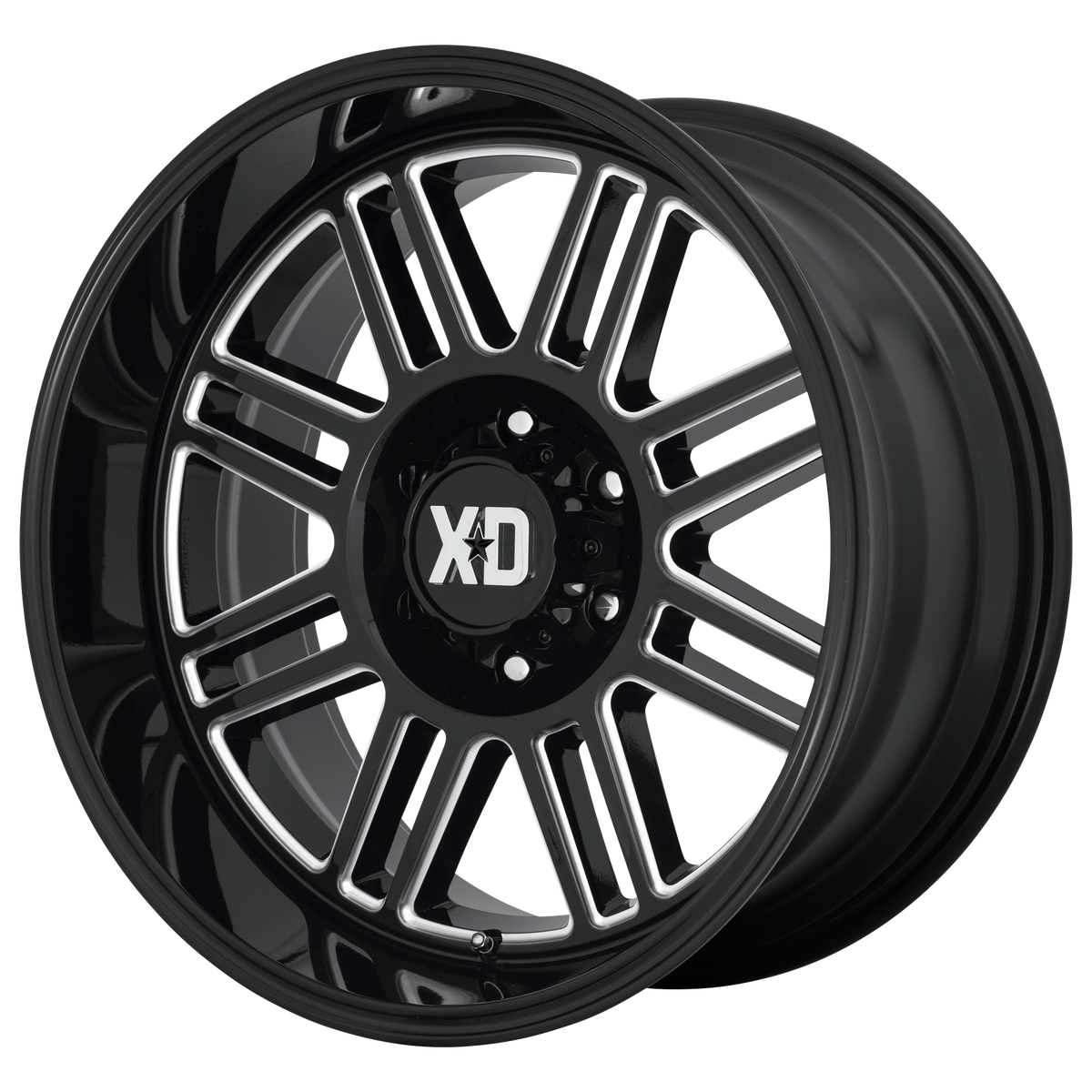XD CAGE Gloss Black Milled wheel view 3