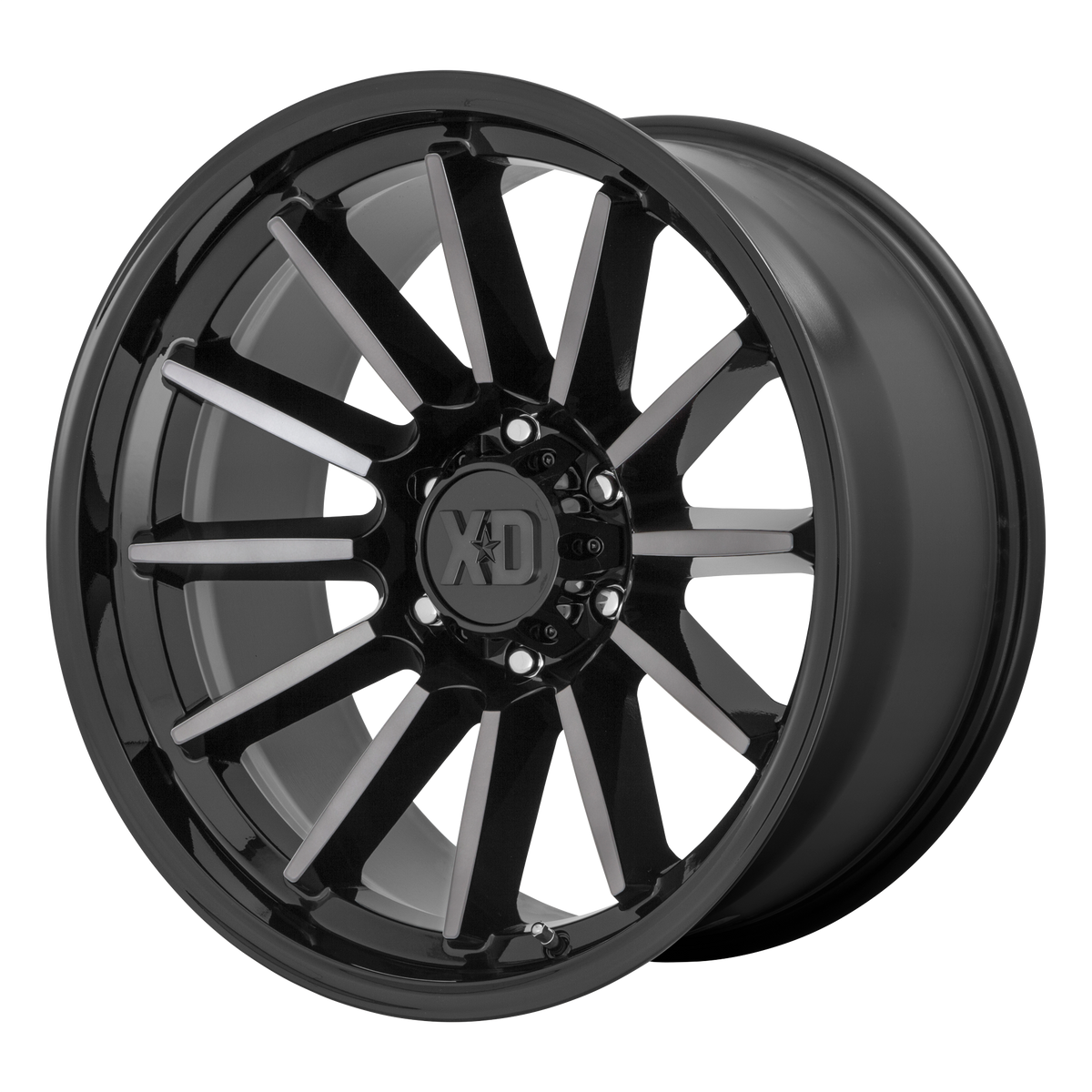XD LUXE Gloss Black Mach W/ Gray Tint wheel view 3
