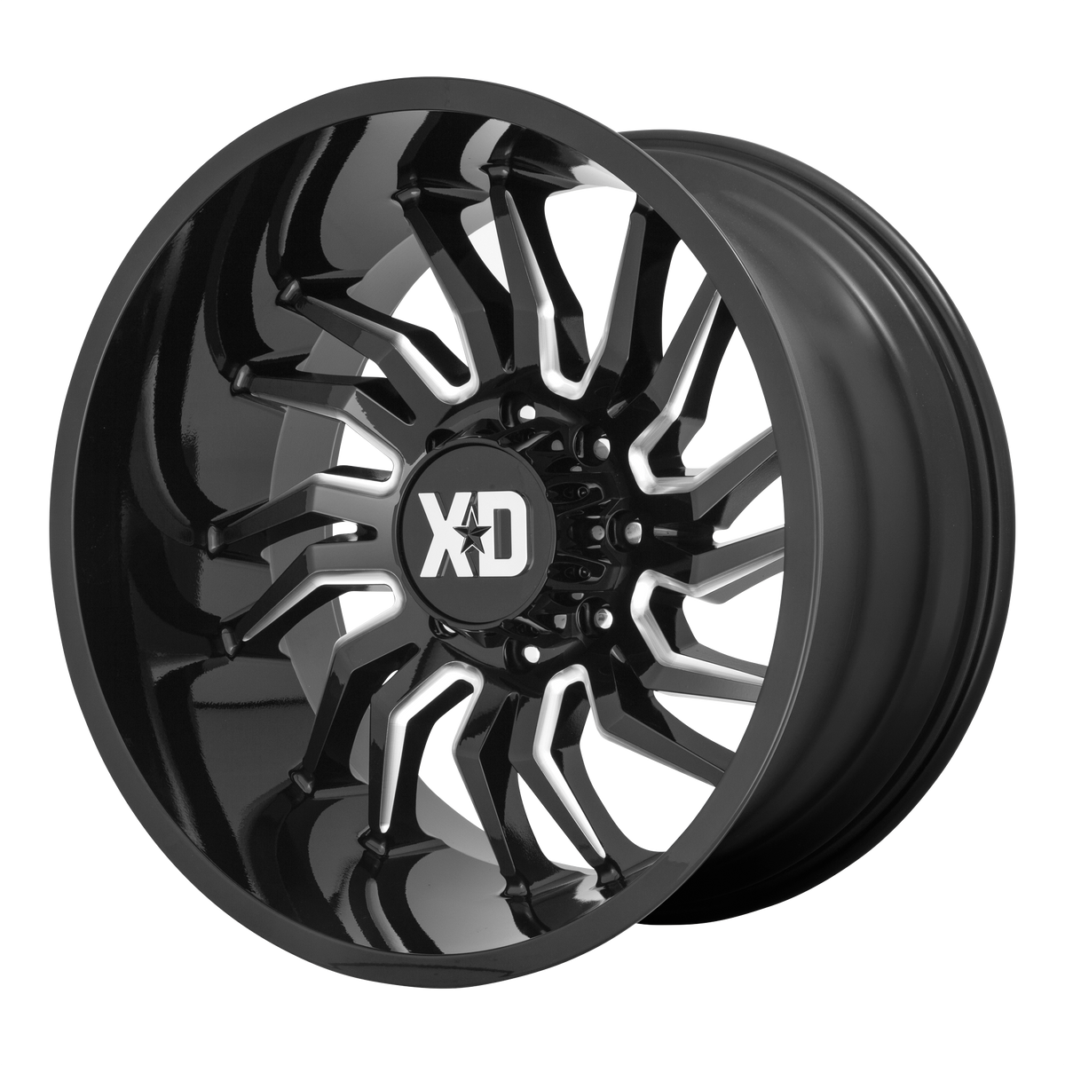 XD TENSION Gloss Black Milled wheel view 3