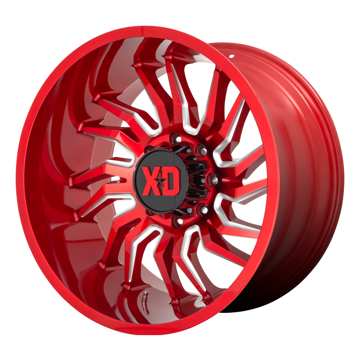 XD TENSION Candy Red Milled wheel view 3