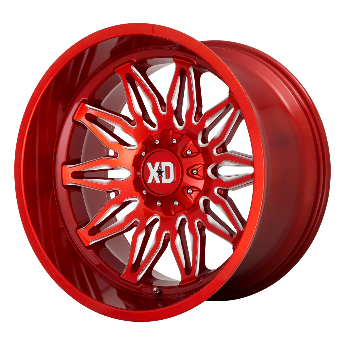 XD GUNNER Candy Red Milled wheel view 3
