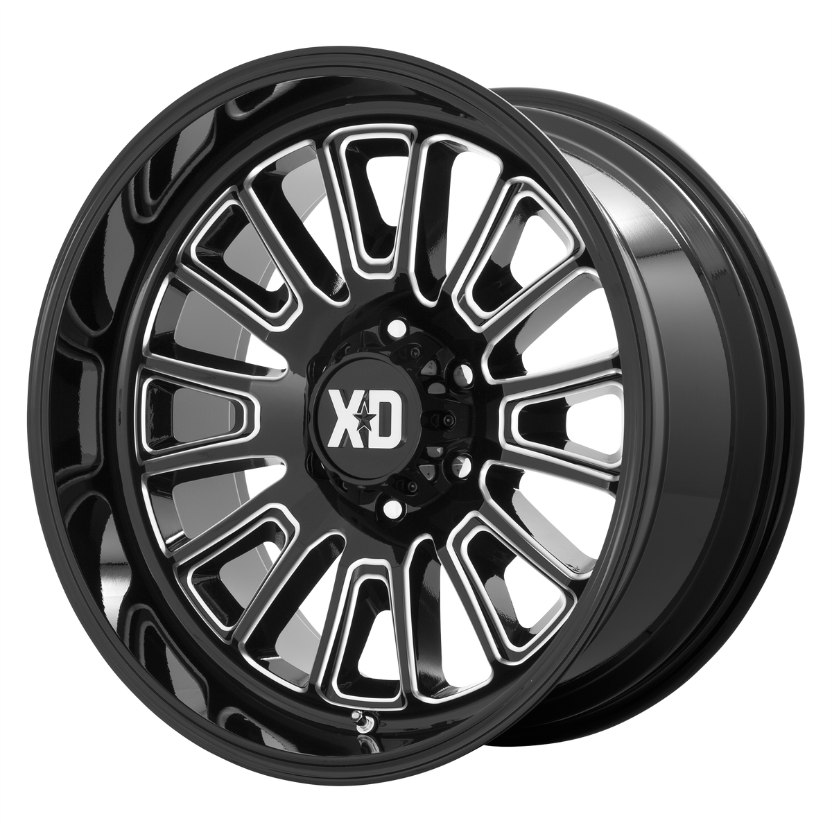 XD ROVER Gloss Black Milled wheel view 3