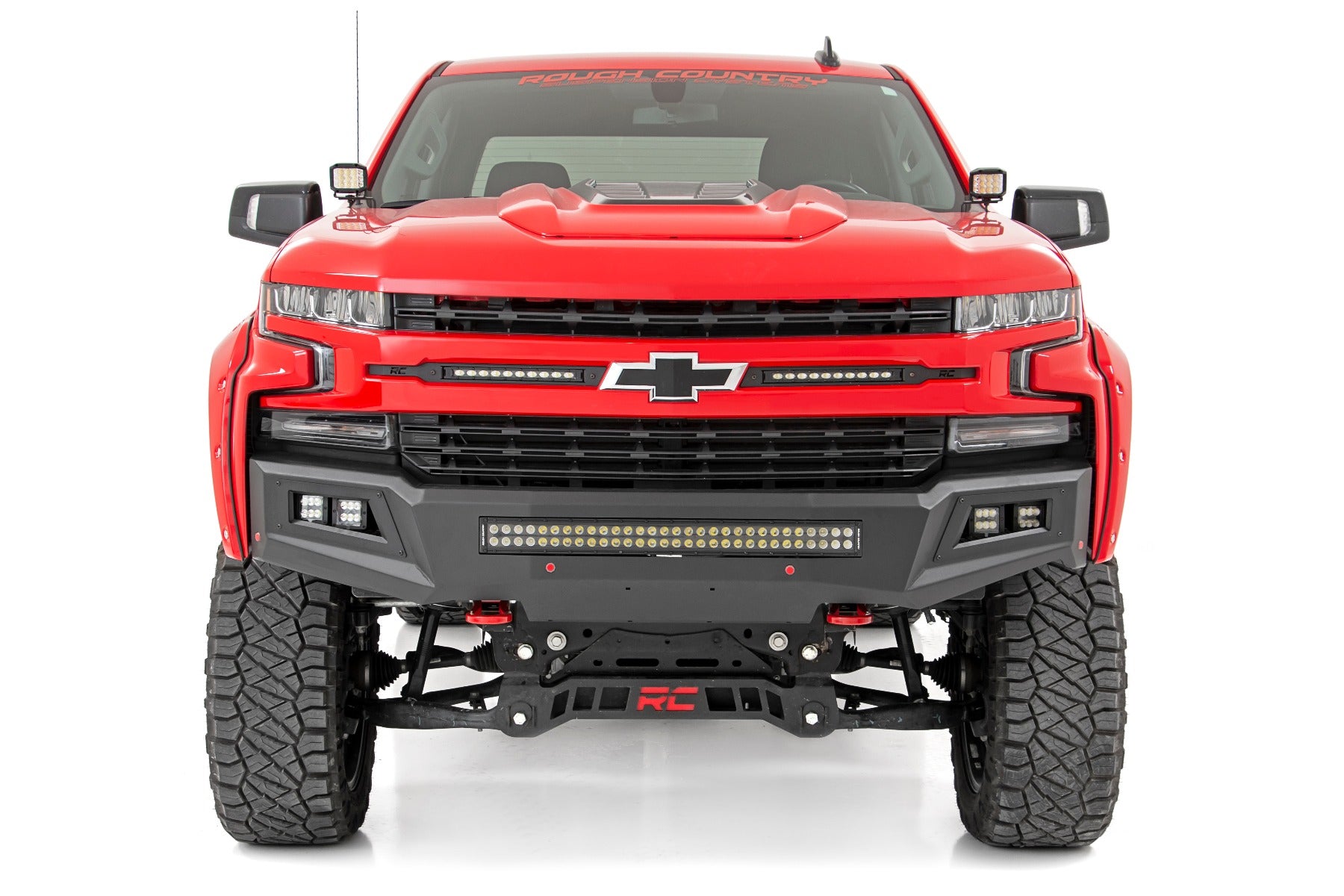 LED Light Kit | Ditch Mount | 2" Black Pair | Spot | Chevy Silverado 1500 (19-26)