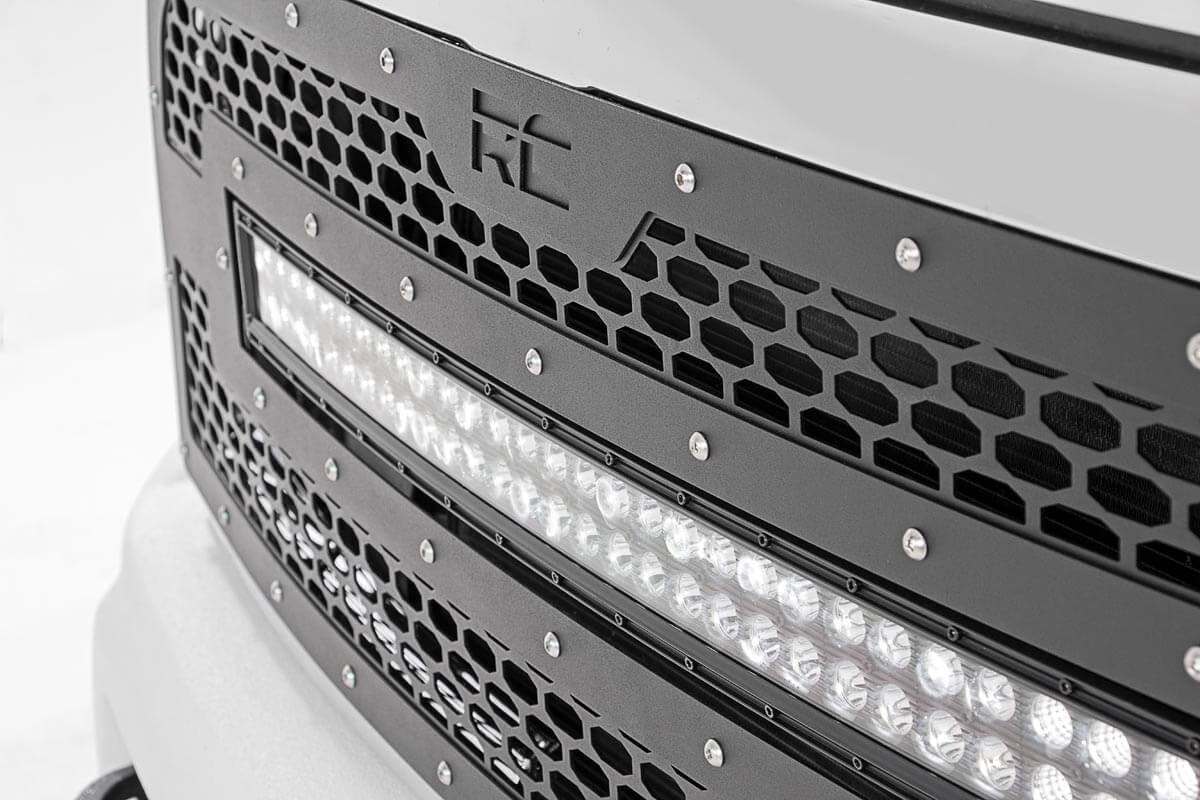 Rough Country Dual 30 inch LED Mesh Grille Kit for 2013-2018 Ram 2500 & 3500