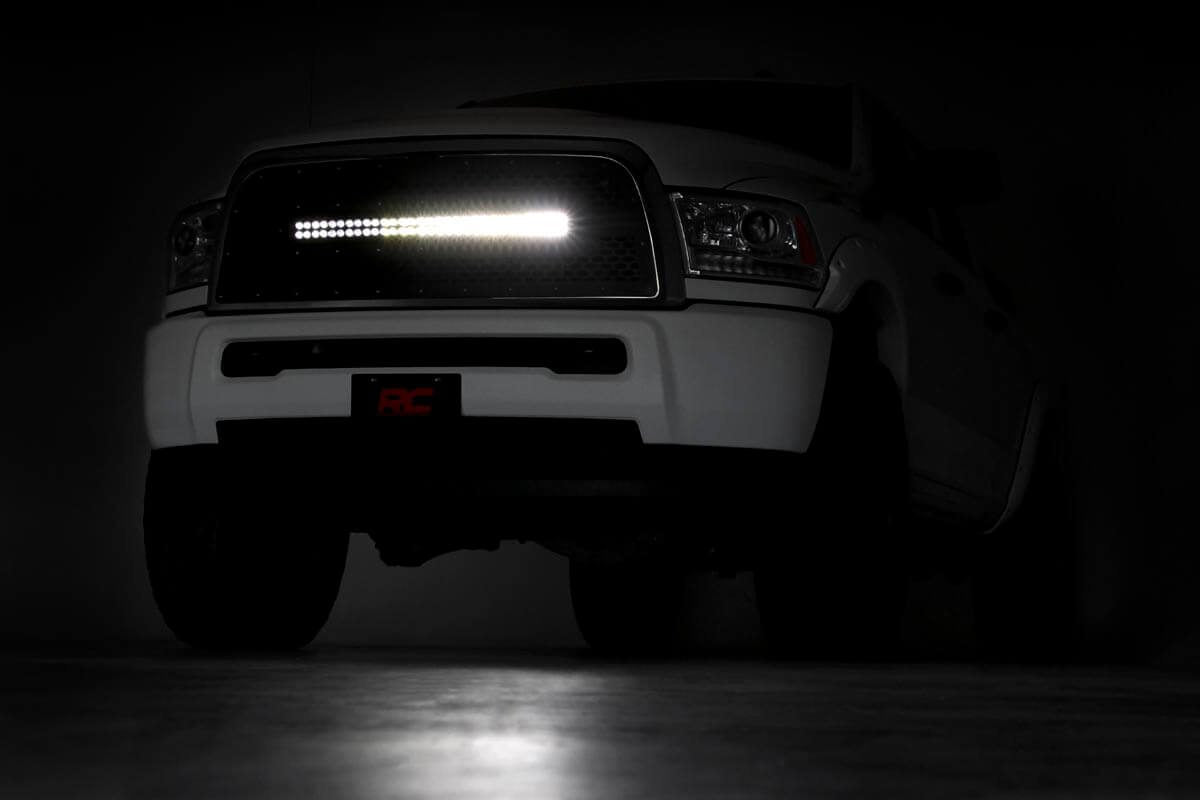 Rough Country Dual 30 inch LED Mesh Grille Kit for 2013-2018 Ram 2500 & 3500
