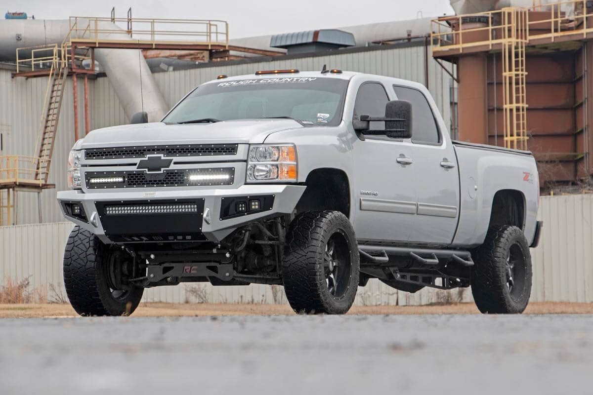 Rough Country Dual 12 inch LED Mesh Grille Kit for 2011-2014 Silverado 2500HD & 3500HD